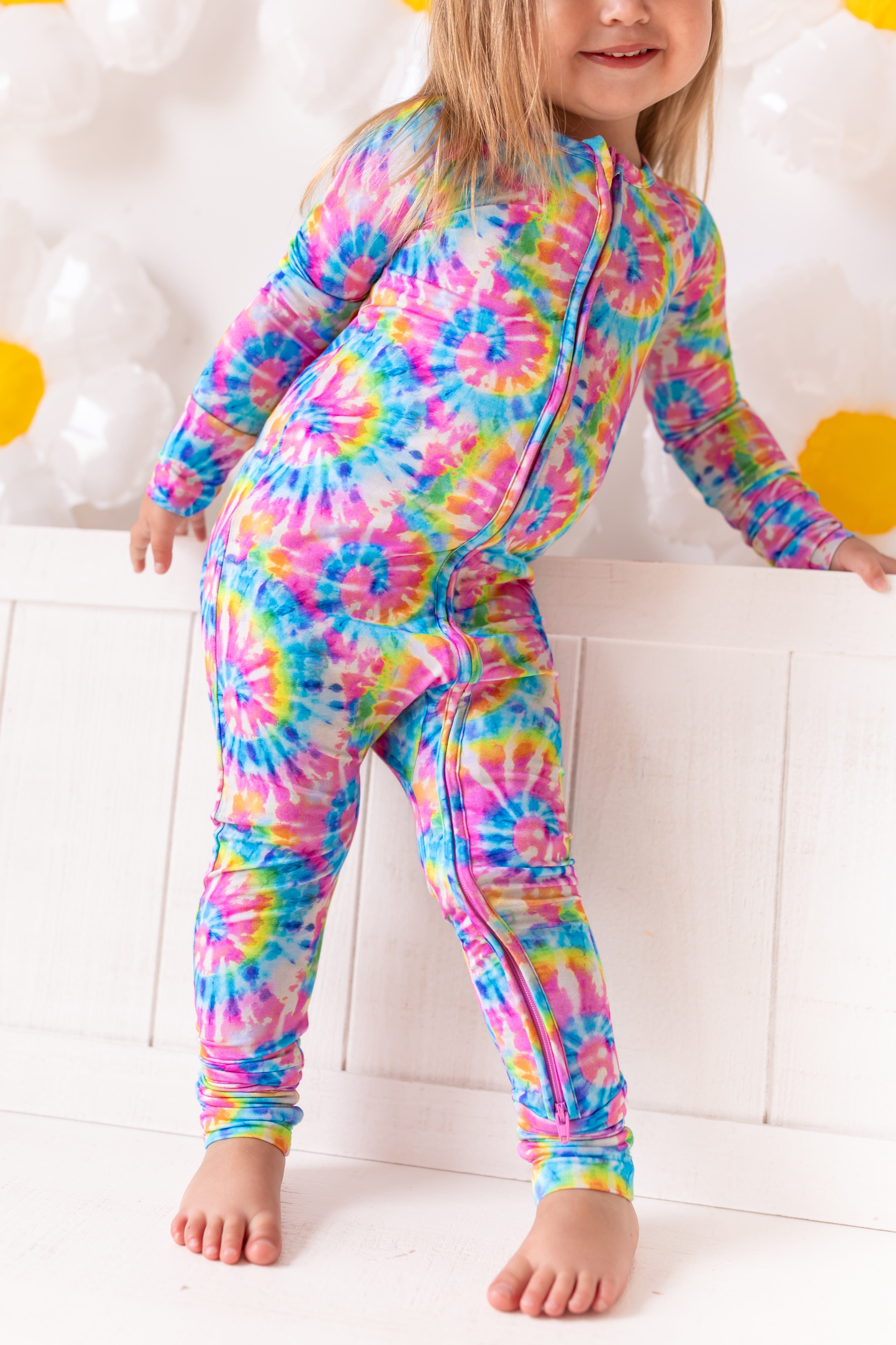 Rainbow Tie Dye Convertible Romper