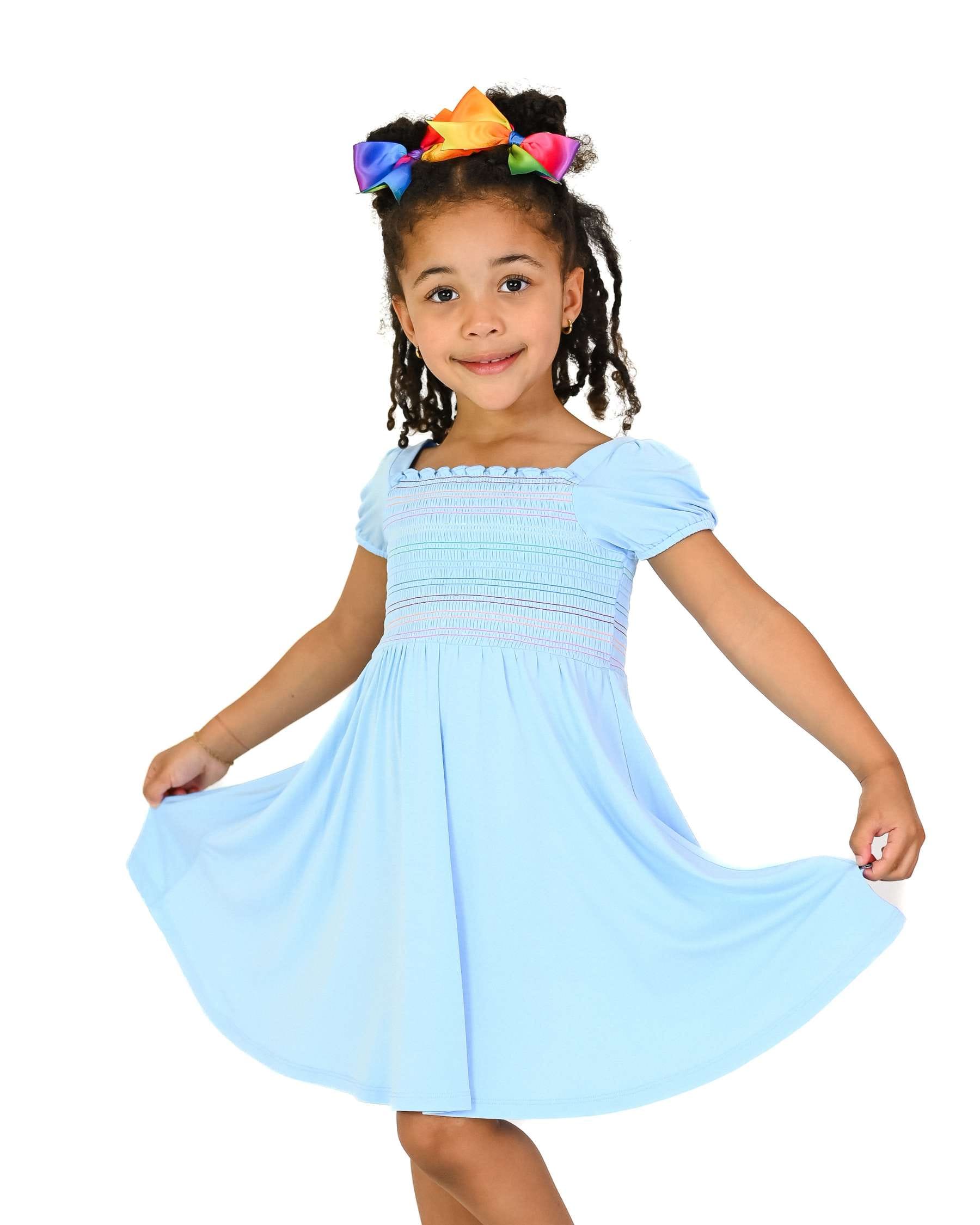 Jenna Smocked Bubble Twirl Dress