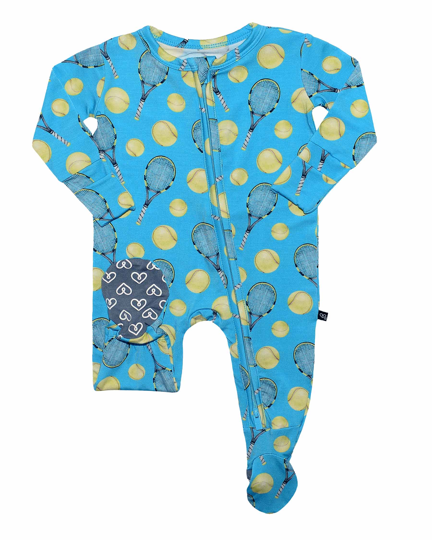 Lev Baby Zippered Footie in Ace Collection