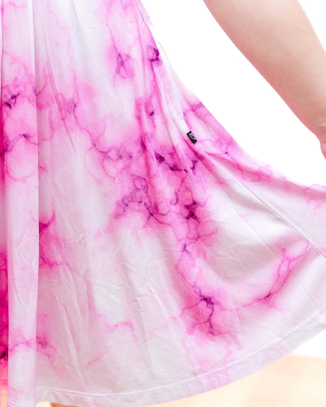 Pink Marble Twirl Dress