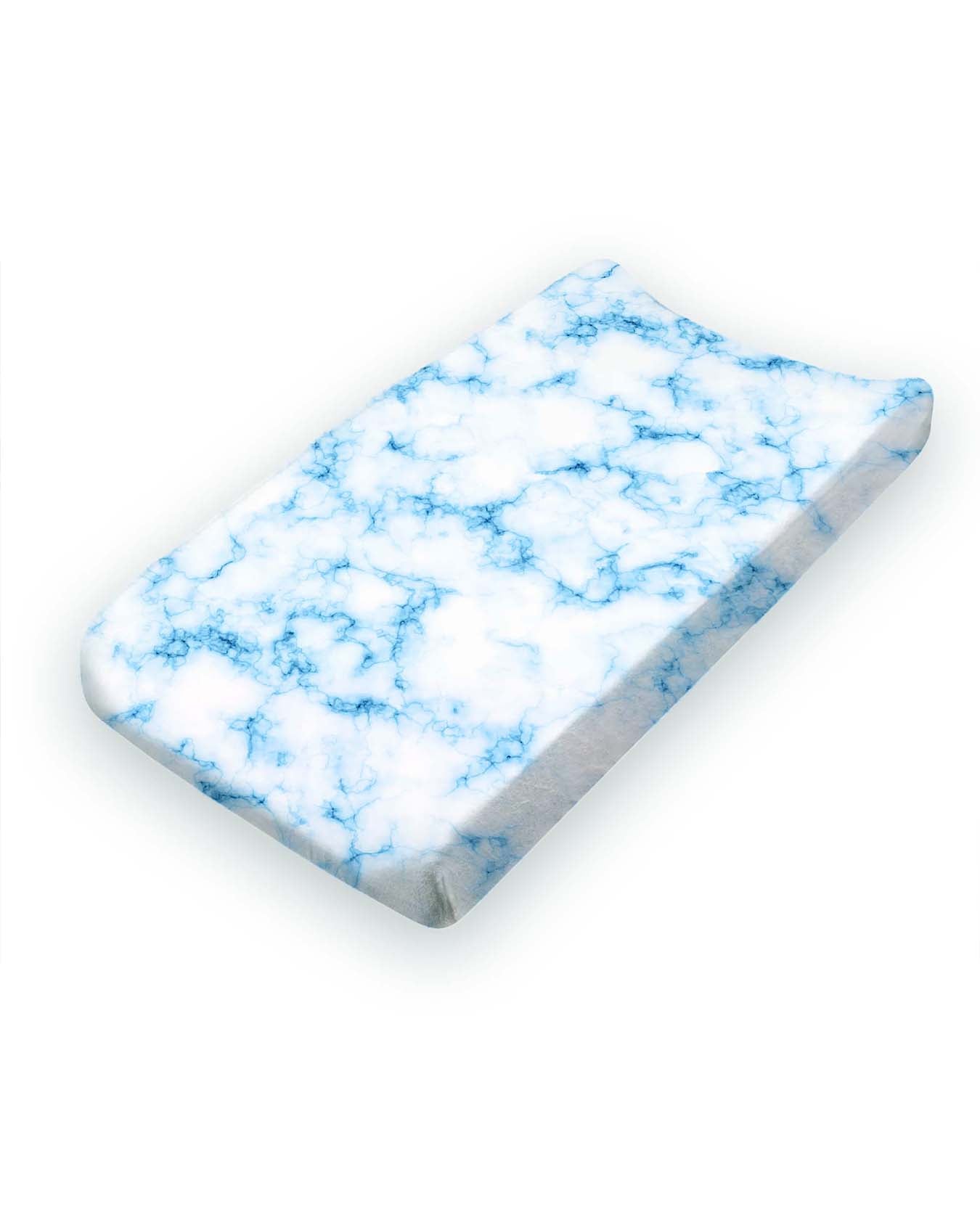 Blue Marble Bamboo Changing Pad Cover