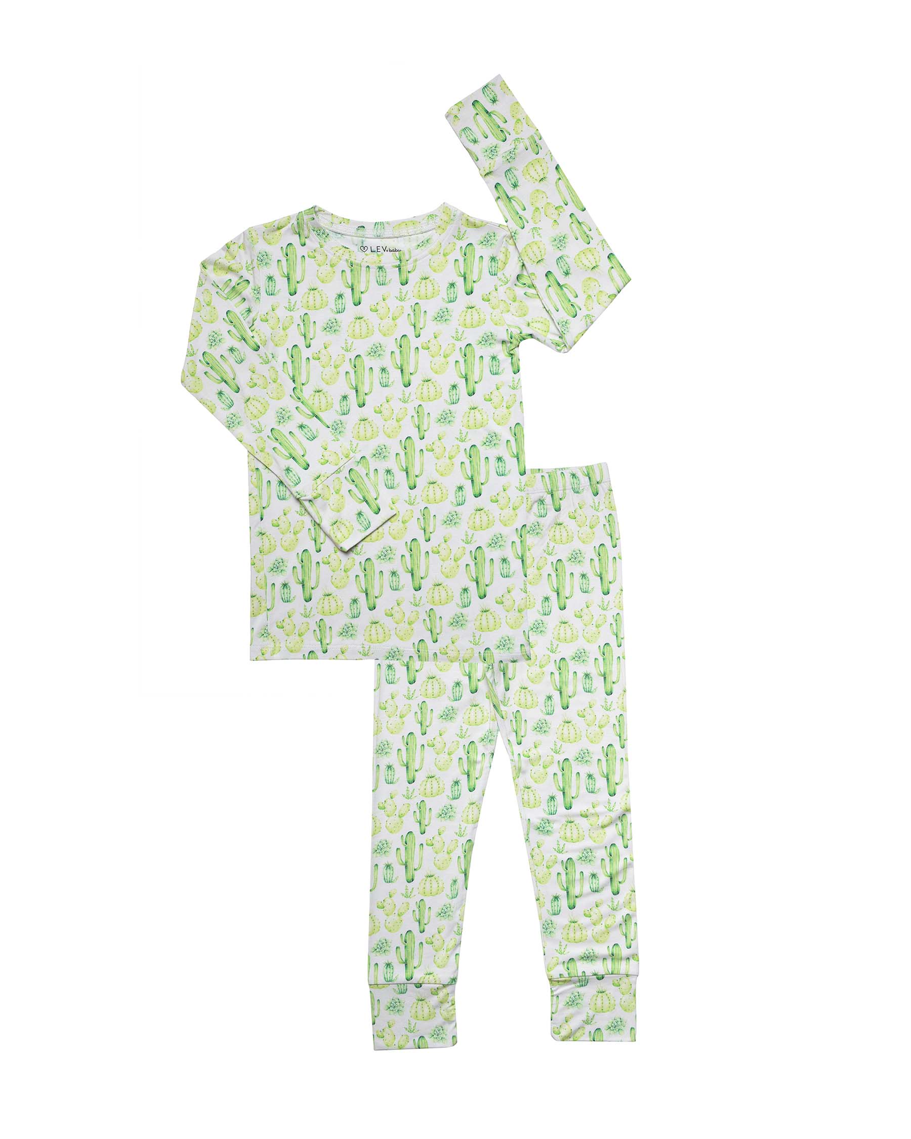 Lev Baby Cactus Pajama Set