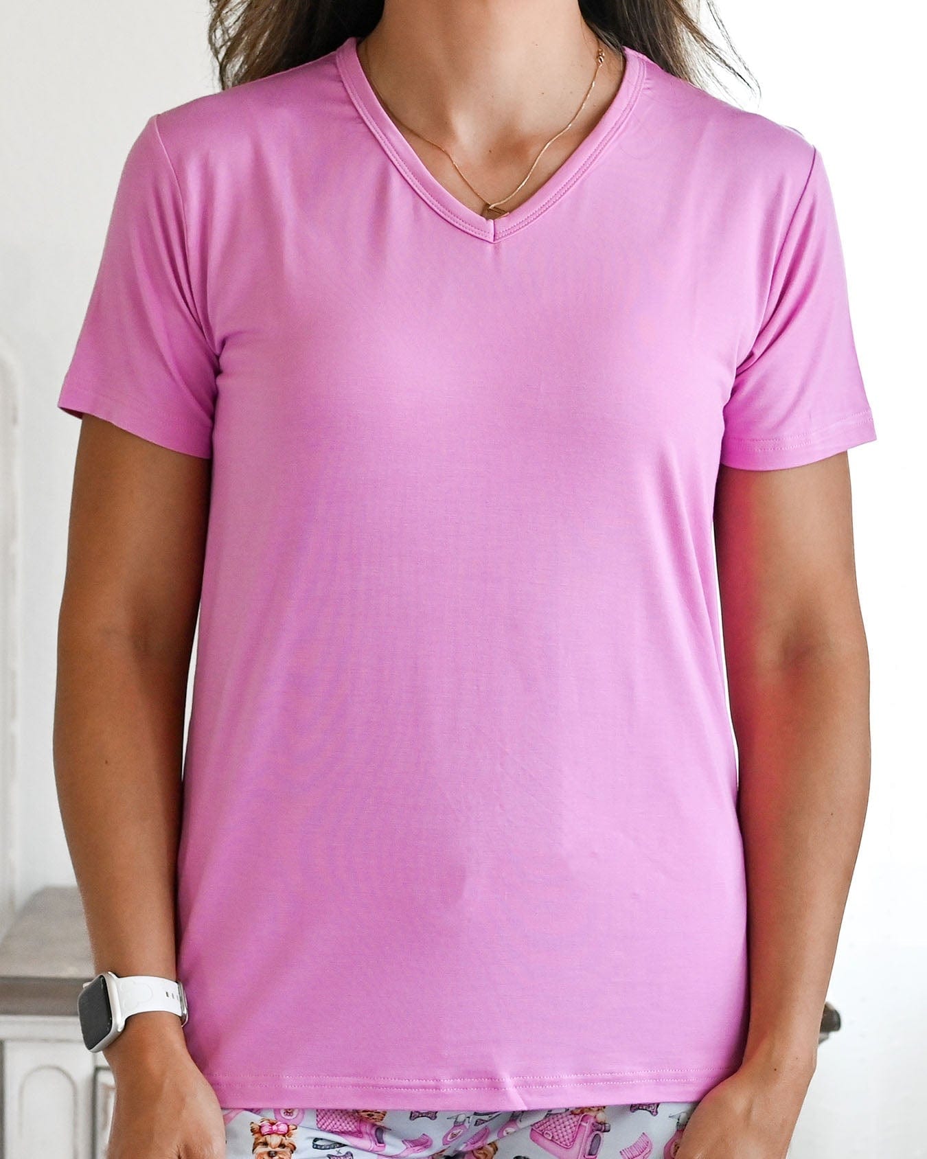 Bright Pink Mama Lounge Top
