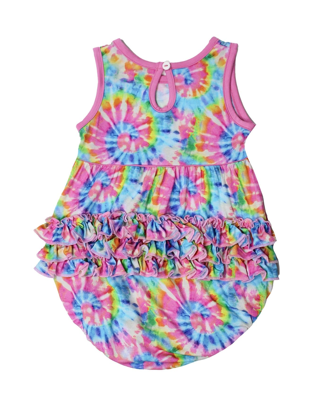 Rainbow Tie Dye Bubble Romper