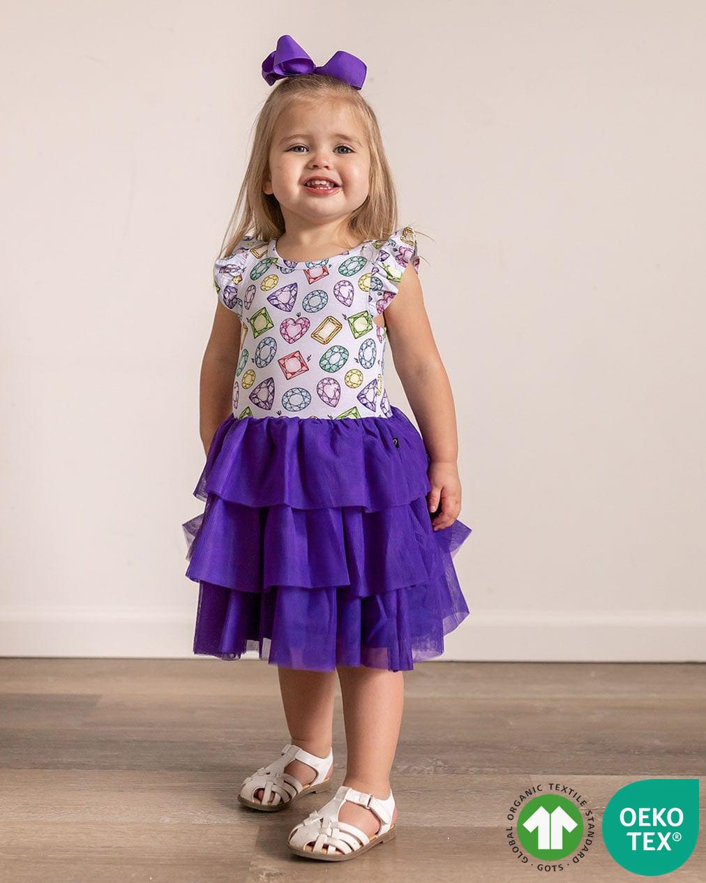 Rainbow Gems Tutu Tulle Dress