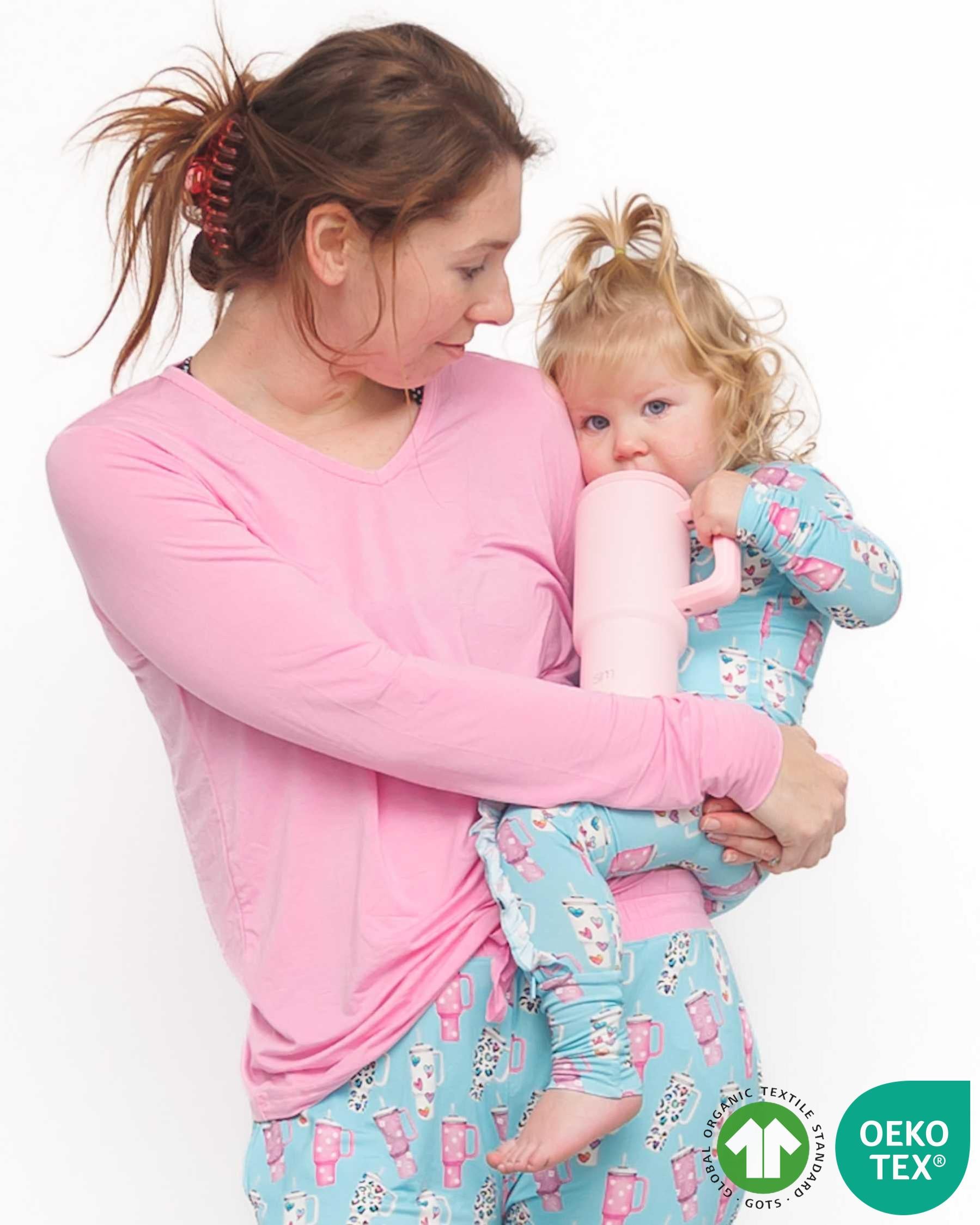 Pink Mama Lounge Long Sleeve Top