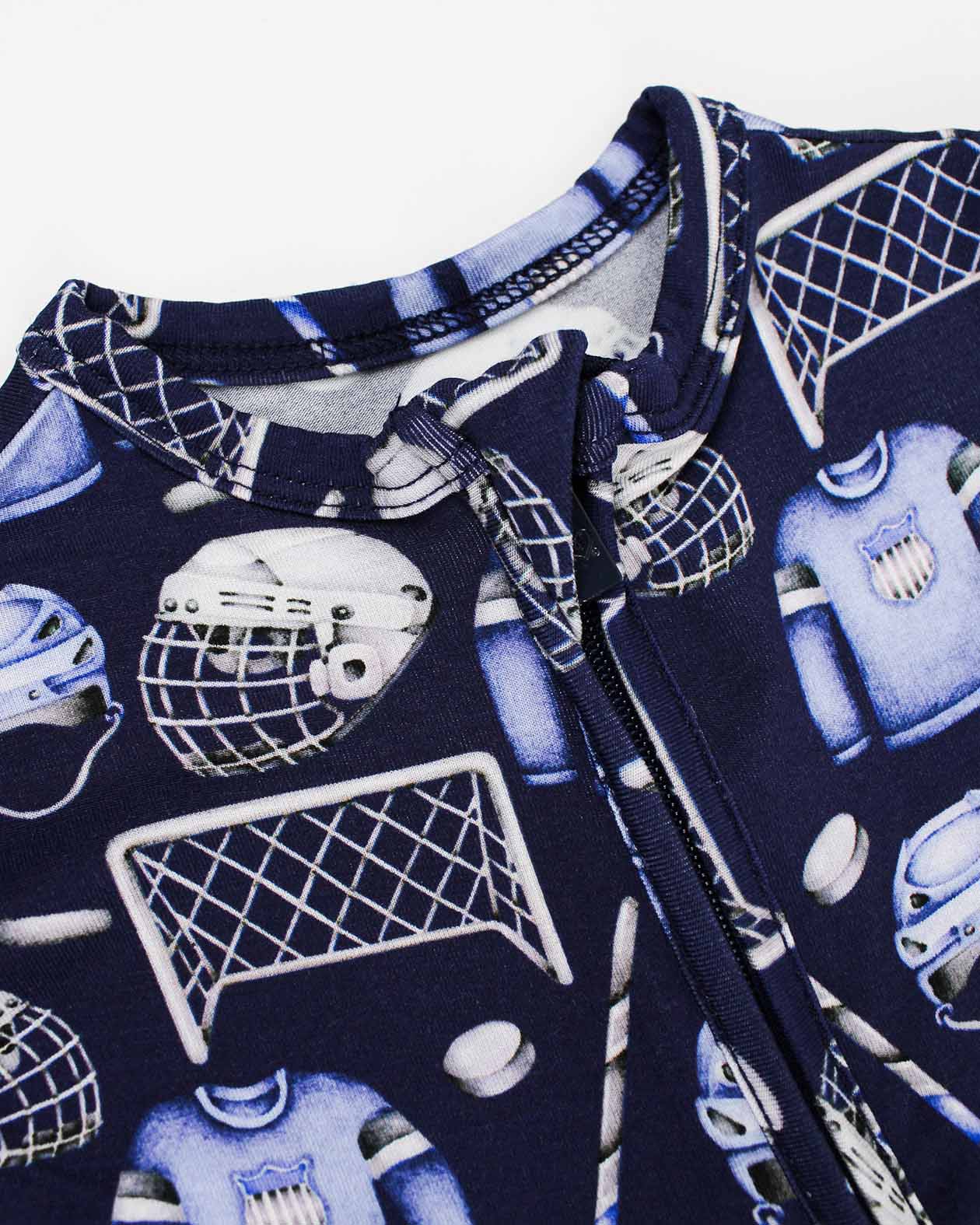 Hockey Zippered Footie