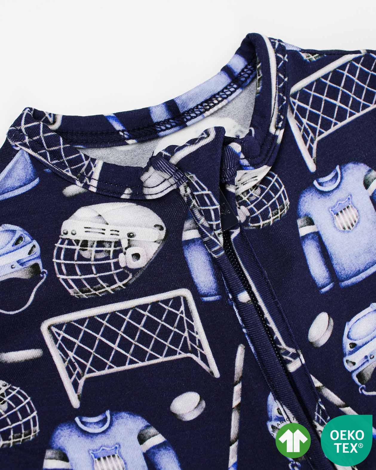 Hockey Zippered Footie