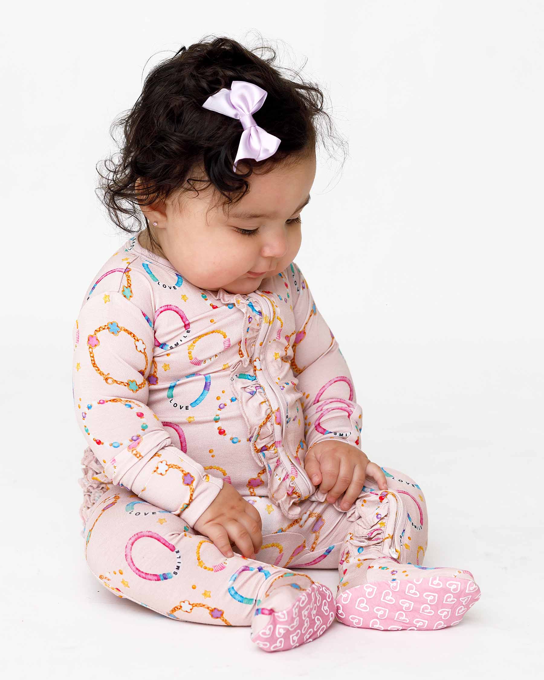 Gemma Ruffled Zippered Footie