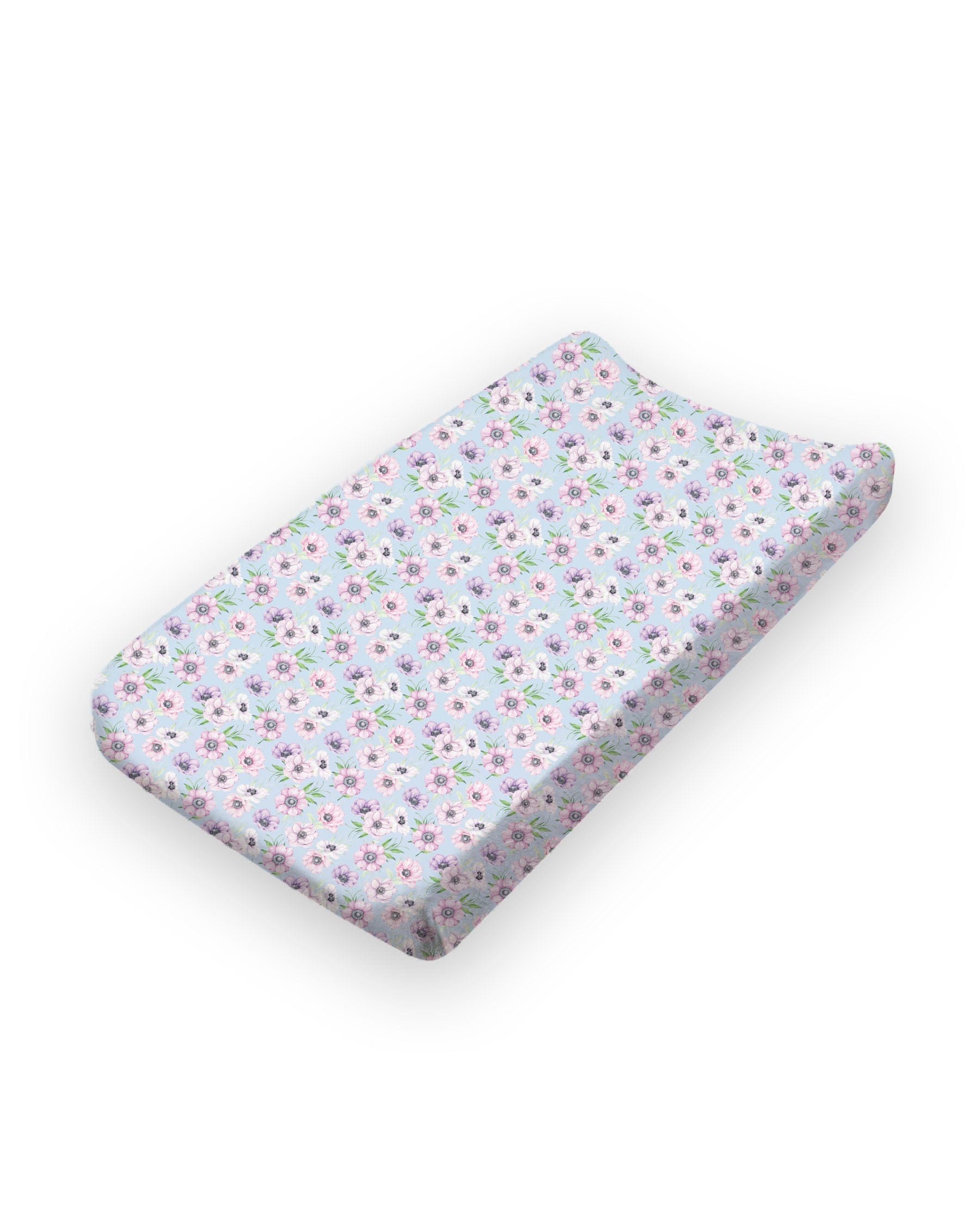 Floral Bamboo Changing Pad Cover
