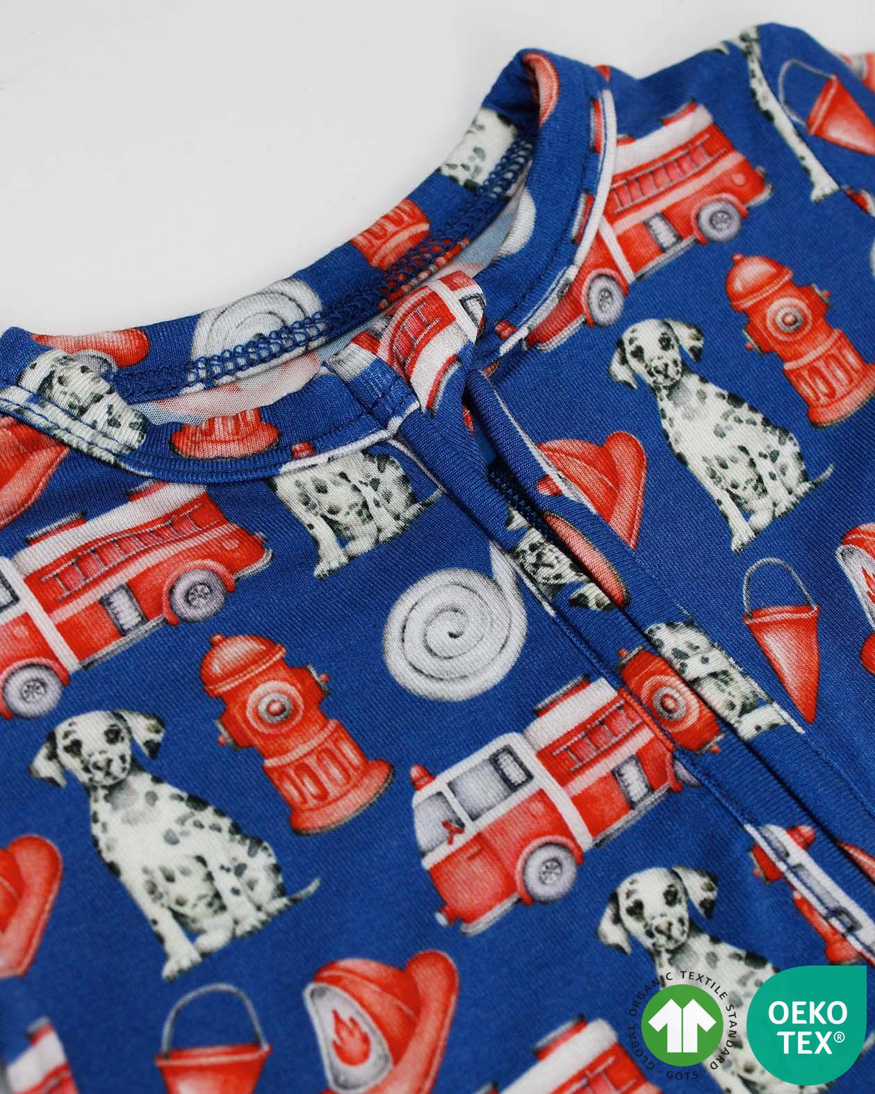 Fireman Zippered Footie
