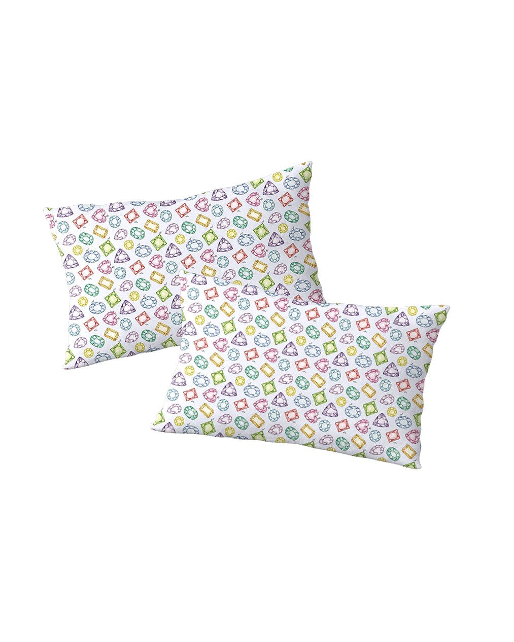 Sustainable Bamboo Rainbow Gems Pillowcases: Set of 2