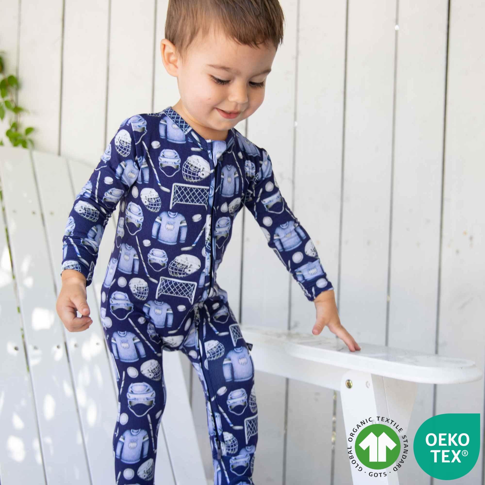 Hockey Zippered Footie