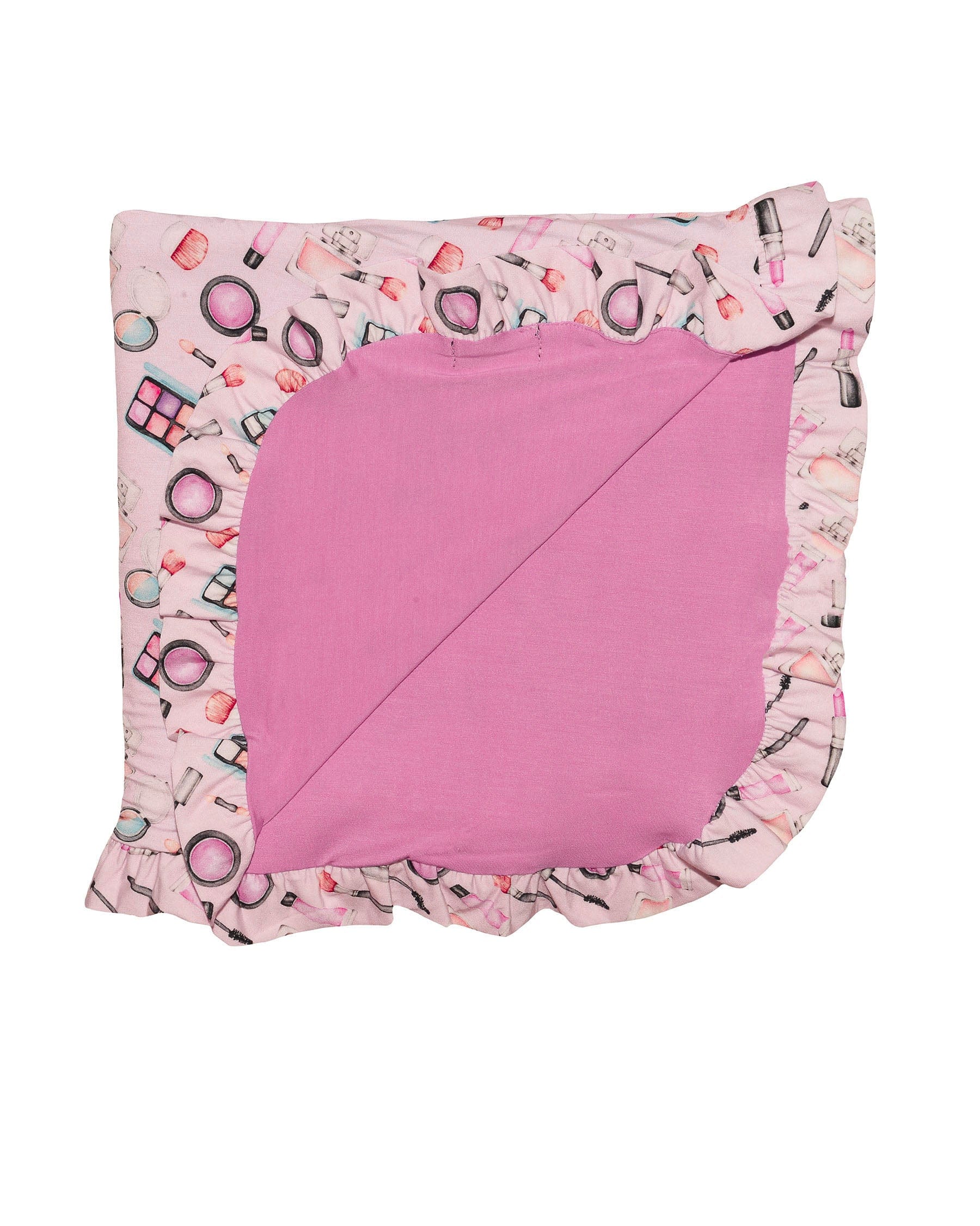 Makeup Ruffled Blanket