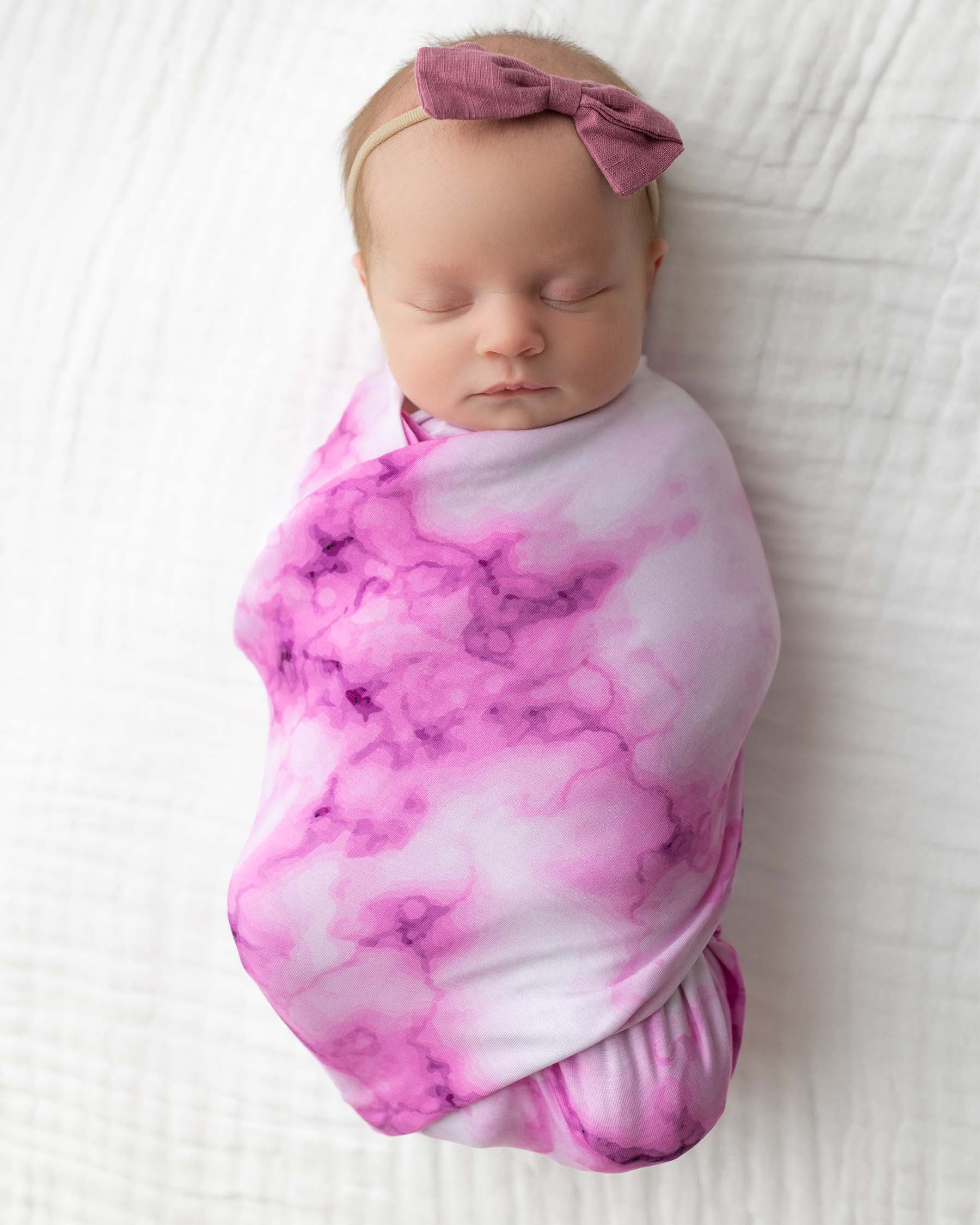 Pink Marble Swaddle