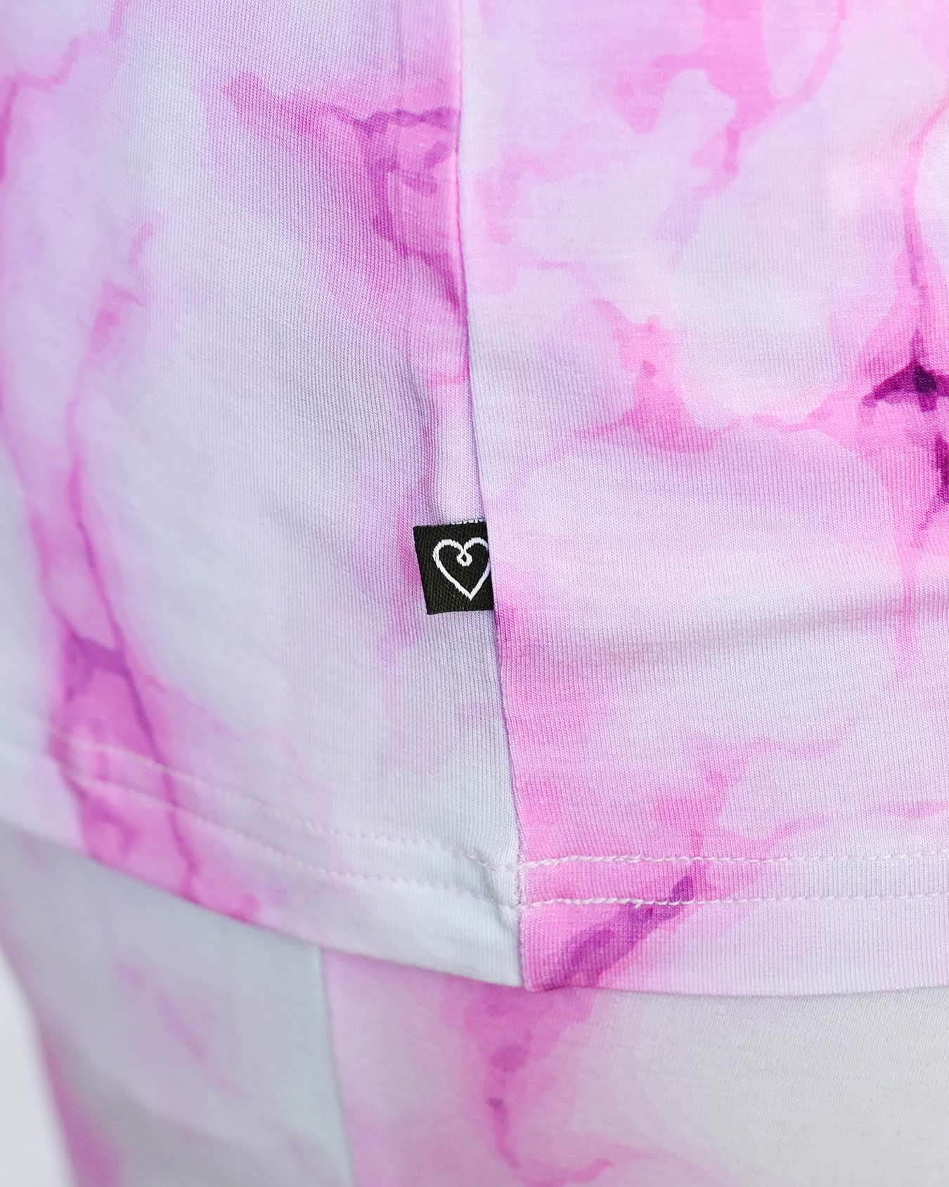 Pink Marble Mama V-Neck Tee