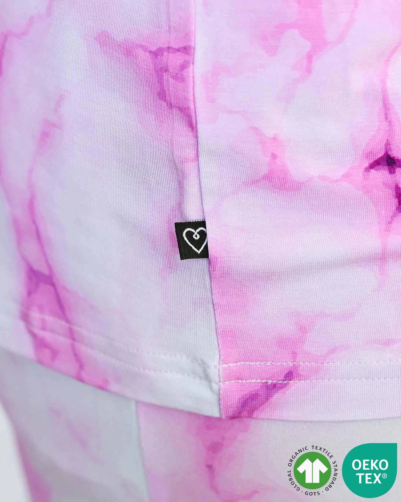 Pink Marble Mama V-Neck Tee
