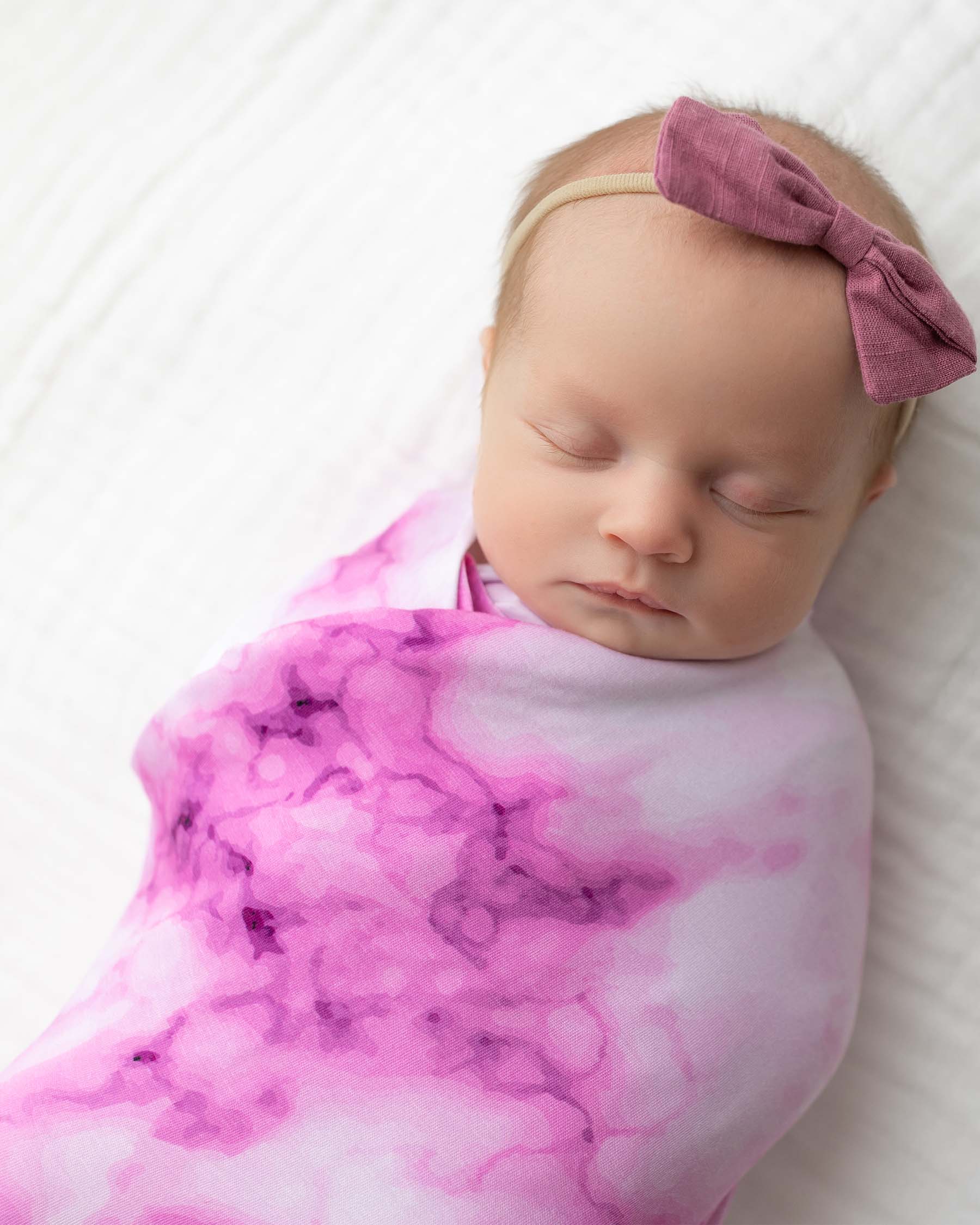 Pink Marble Swaddle