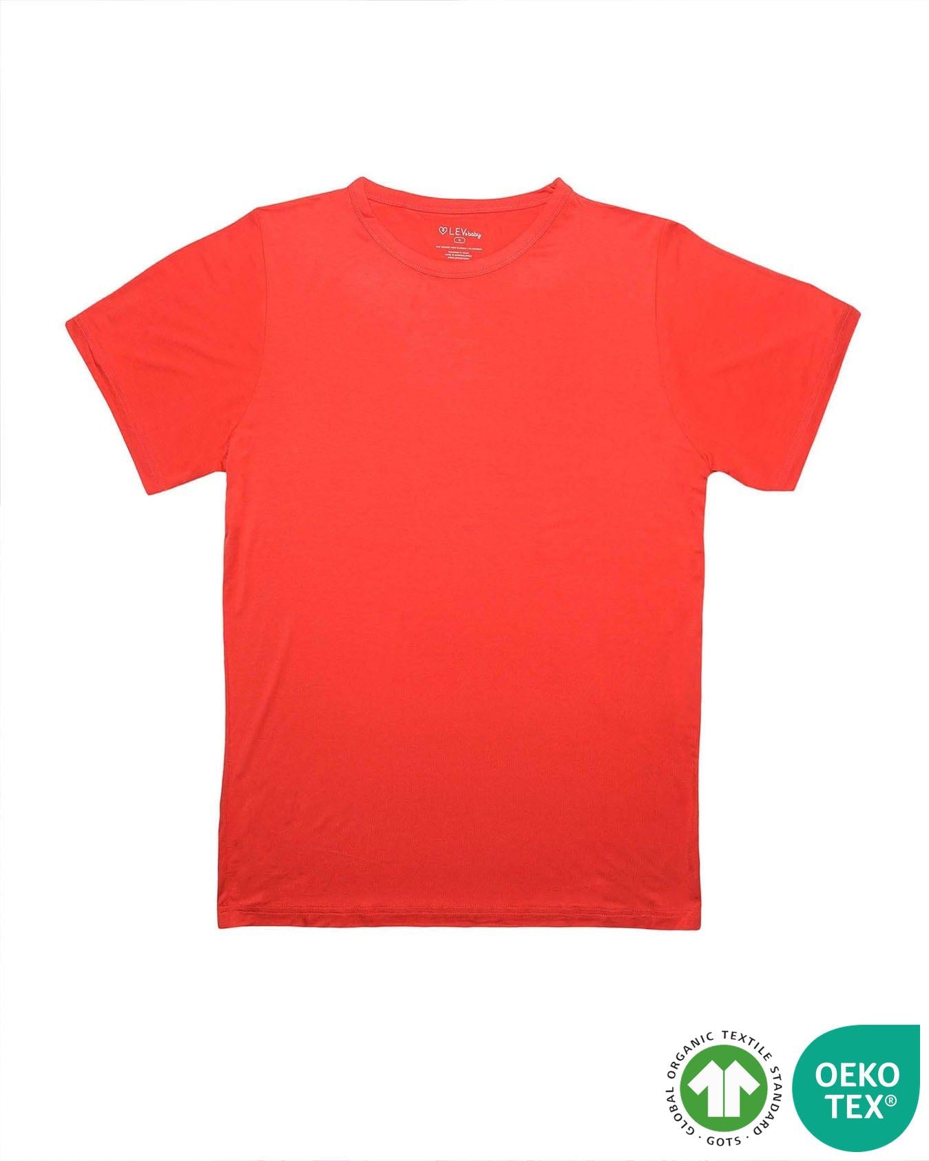 Red Men's Lounge Top