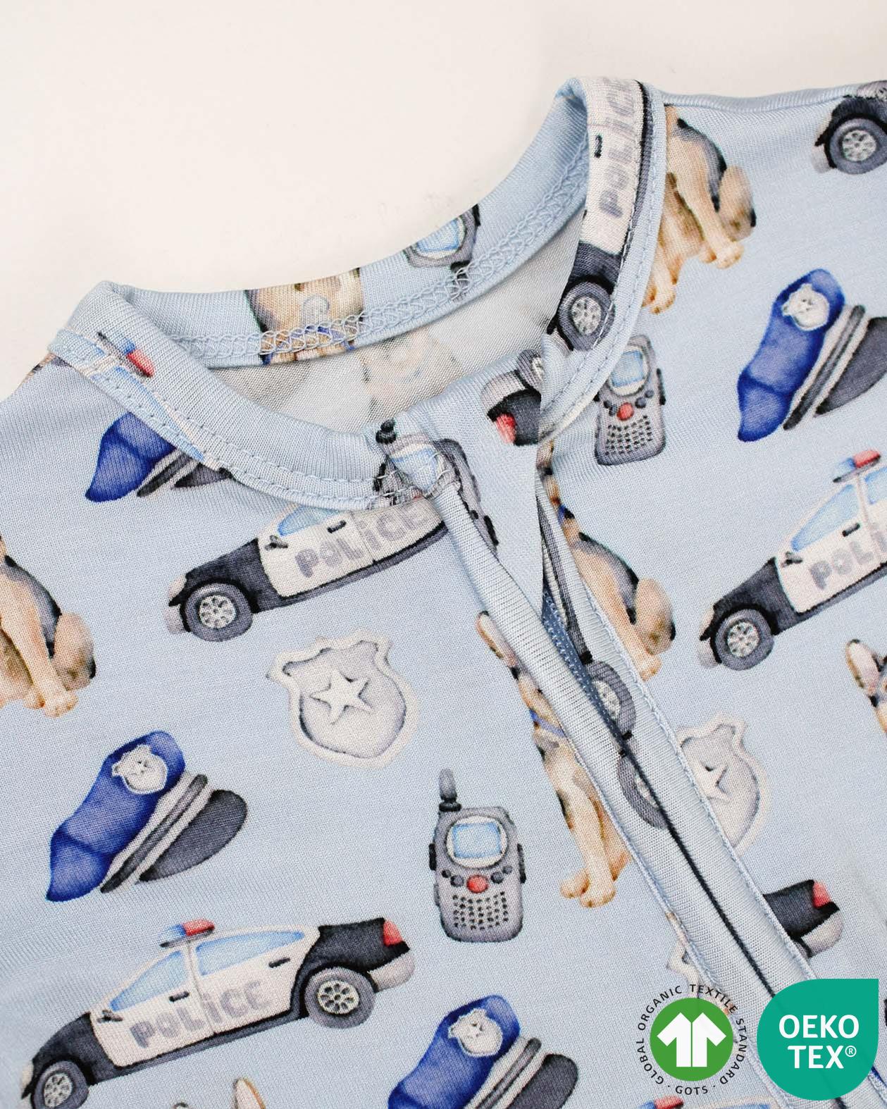 Police Zippered Footie