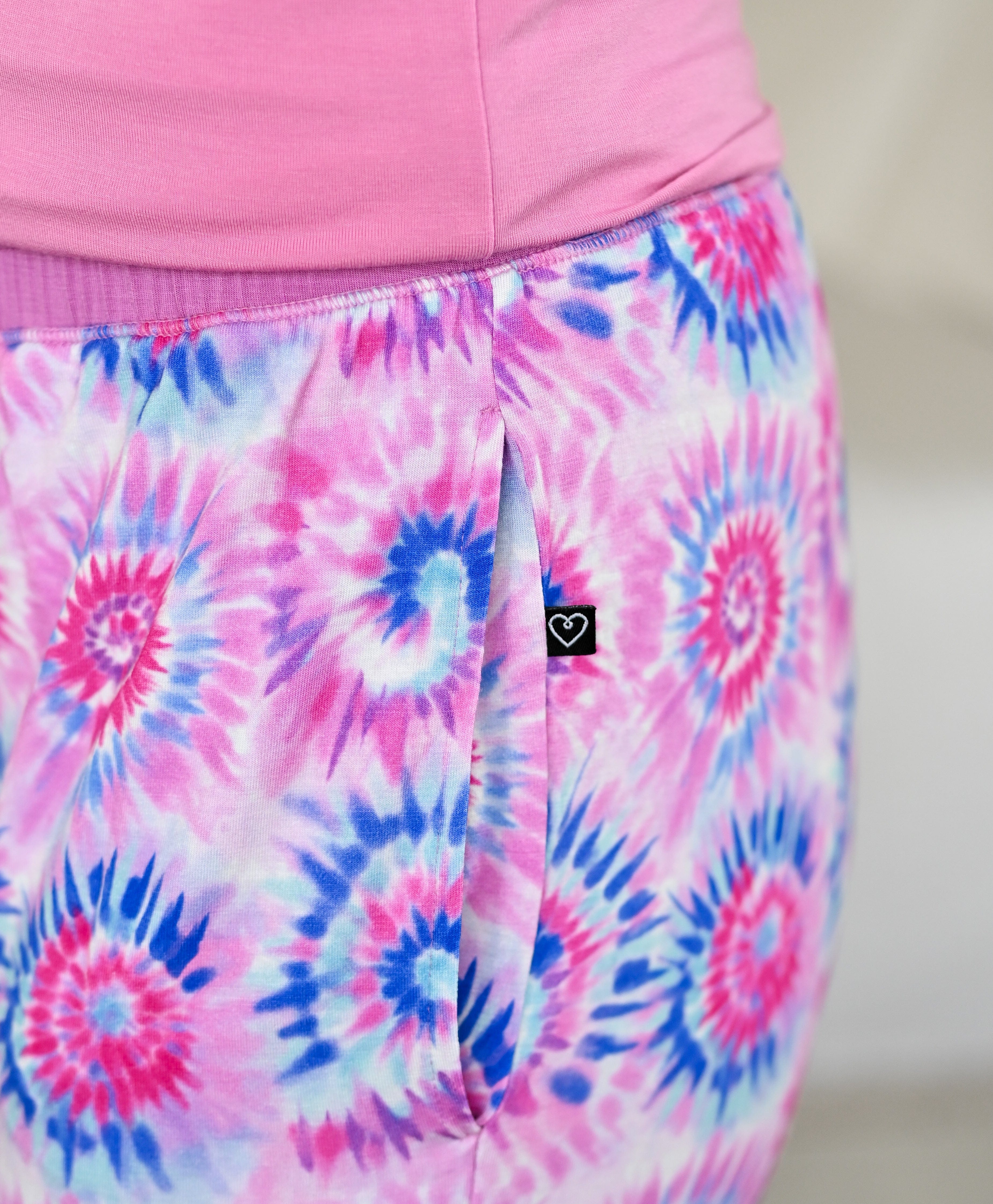 Pink Tie Dye Mama Lounge Bottom