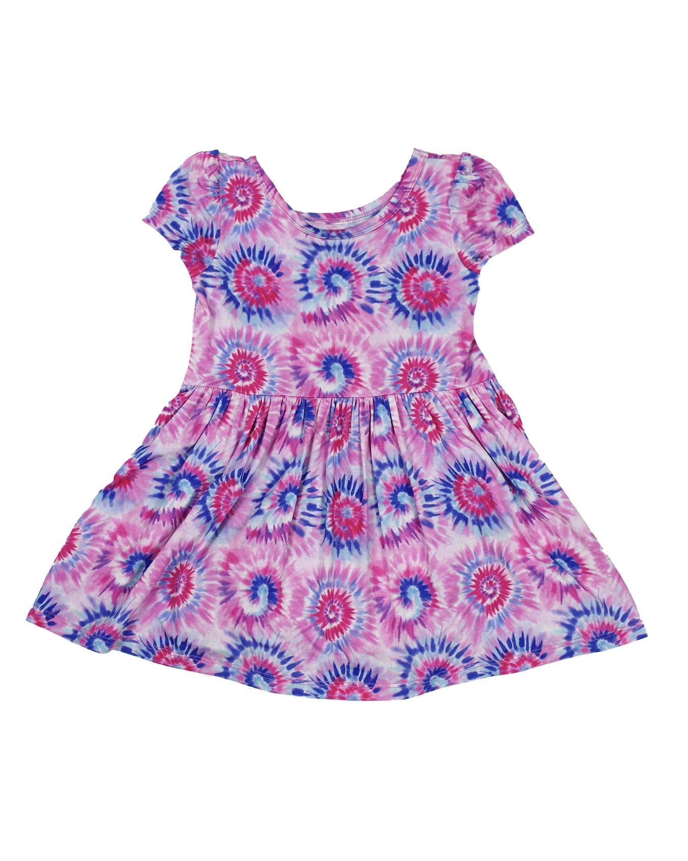 Pink Tie Dye Skirted Bodysuit