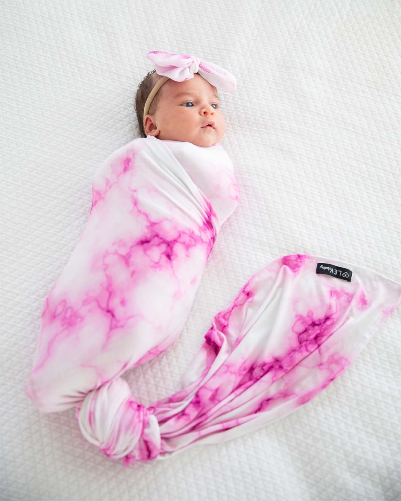 Pink Marble Swaddle