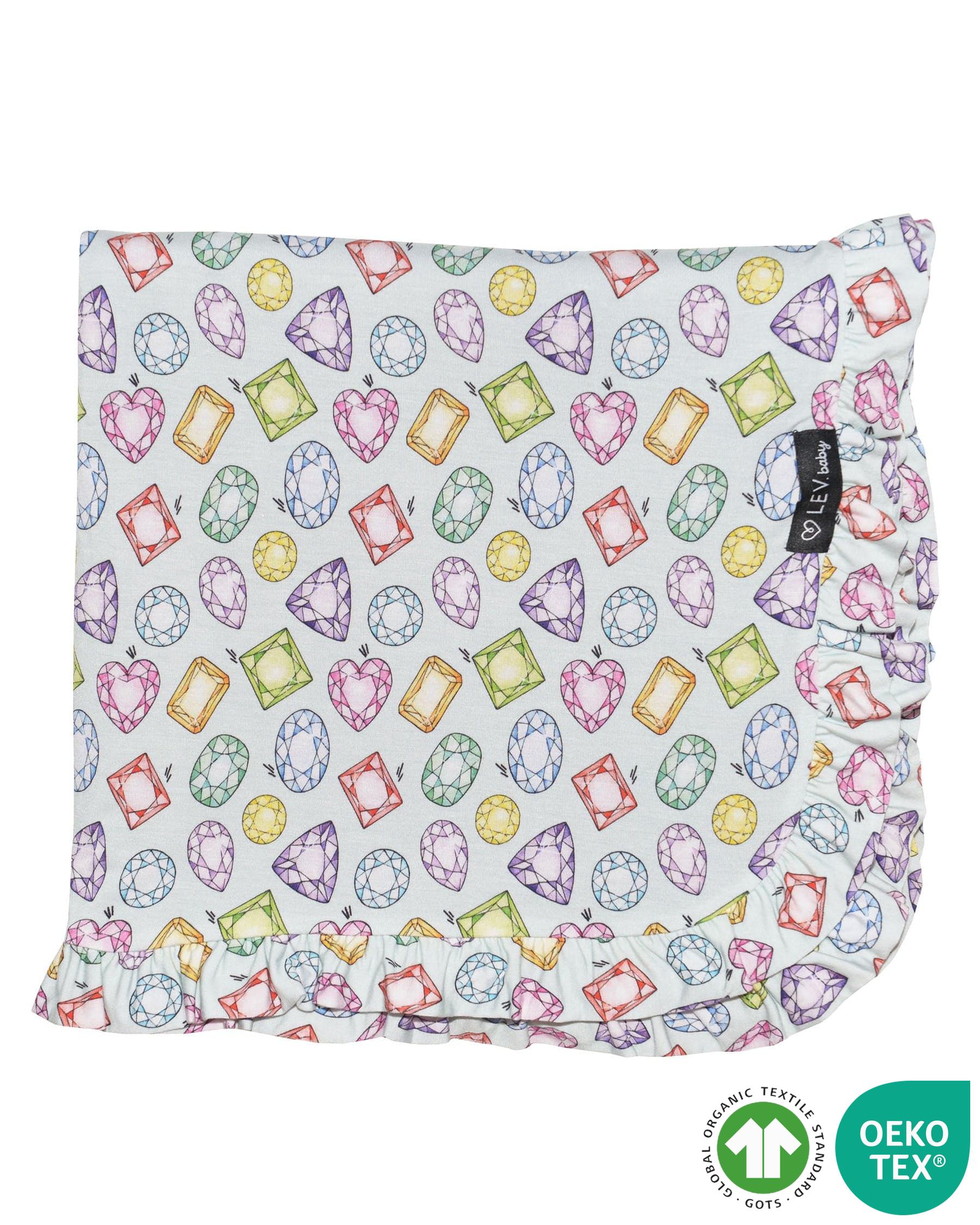 Lev Baby Gems Ruffled Blanket
