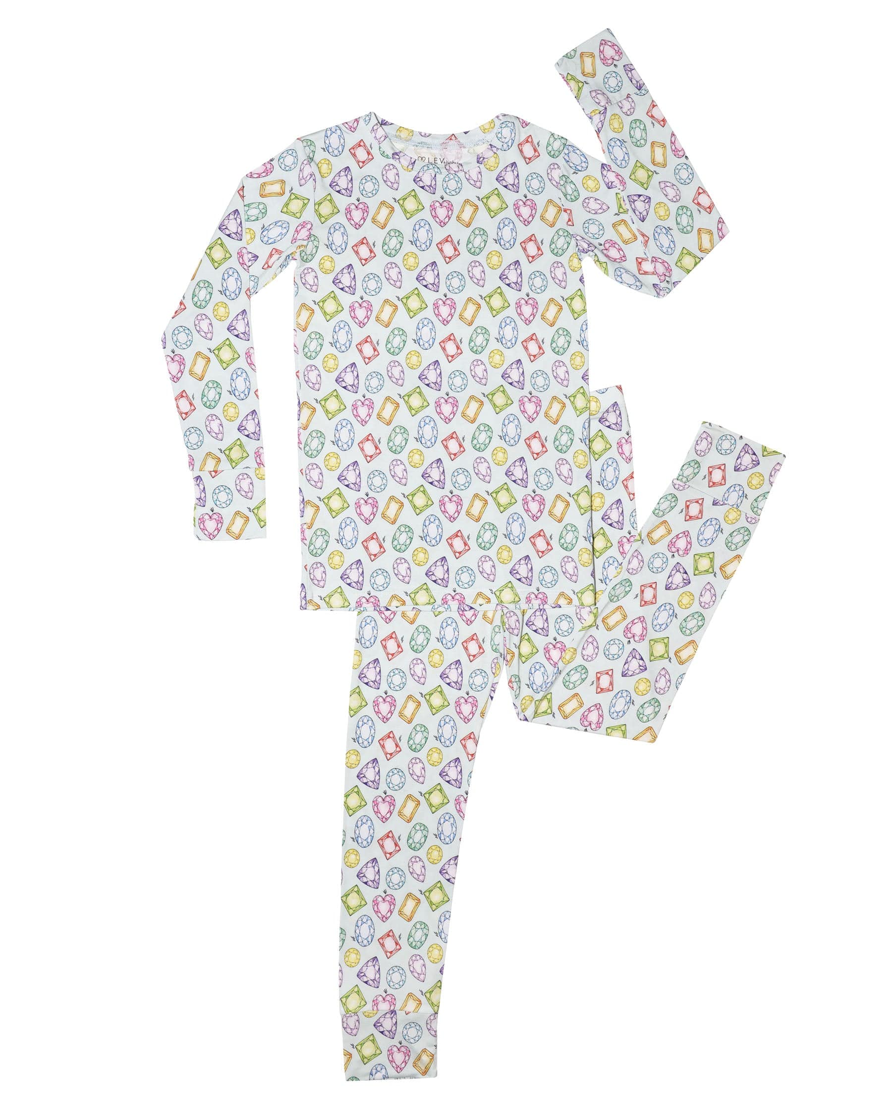 Rainbow Gems Pajama Set