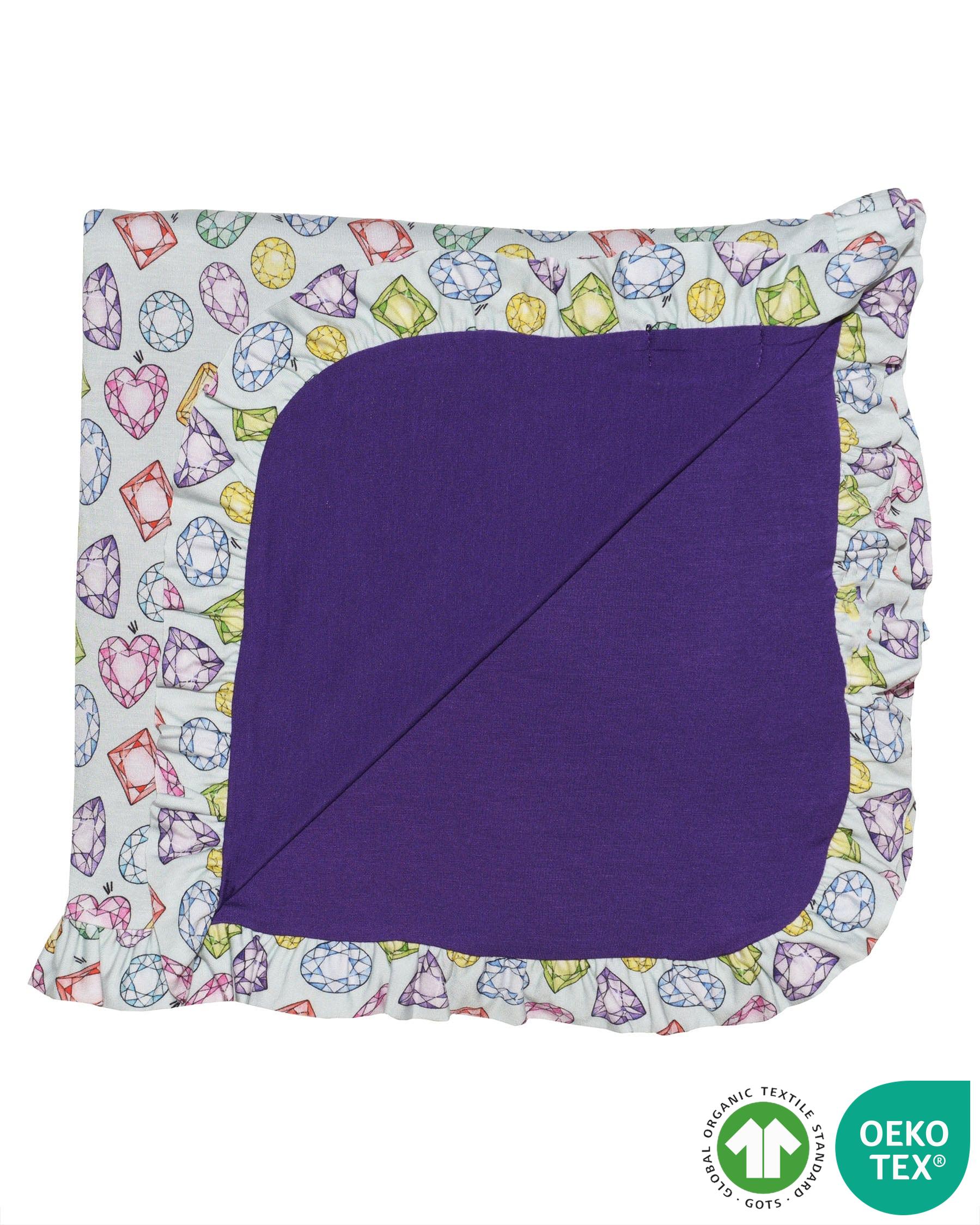 Rainbow Gems Ruffled Blanket