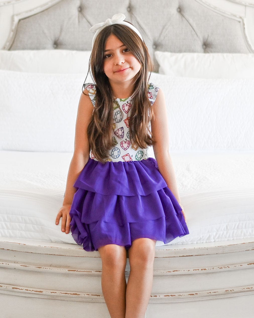 Rainbow Gems Tutu Tulle Dress