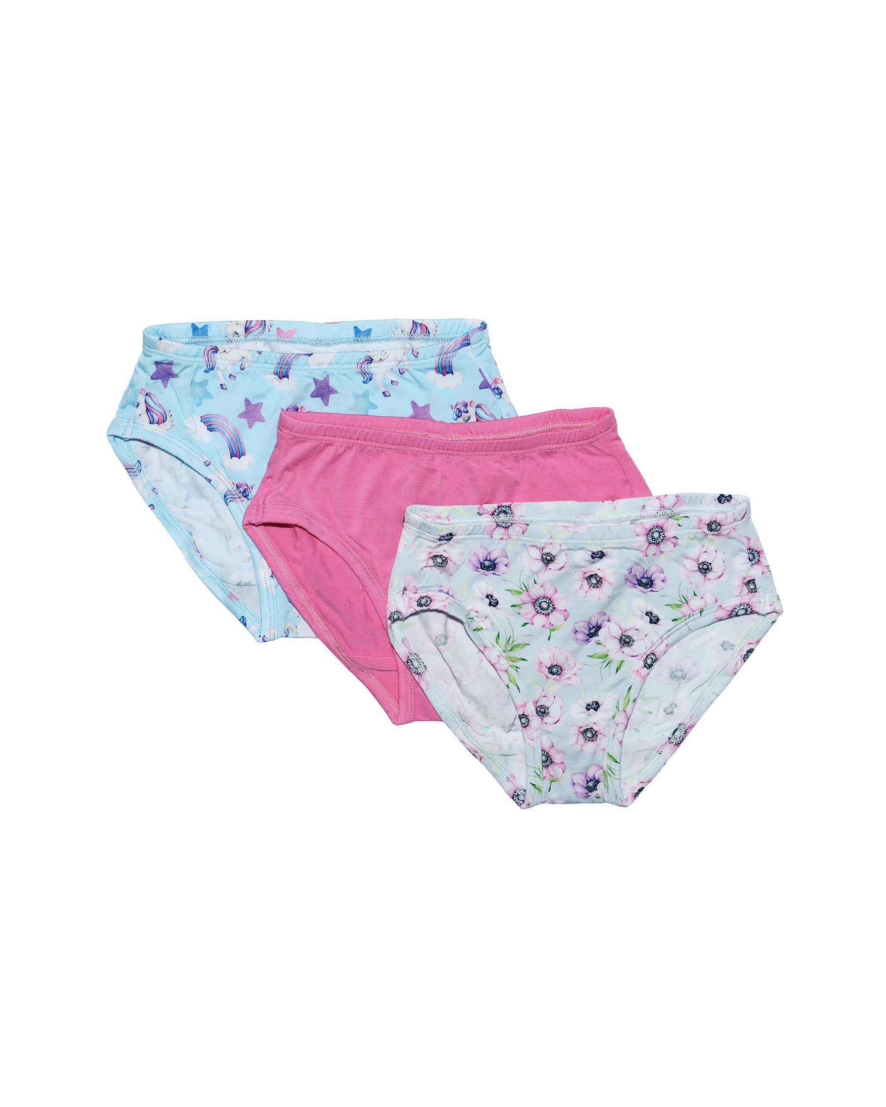 Floral Bamboo Panty Pack: Set of 3
