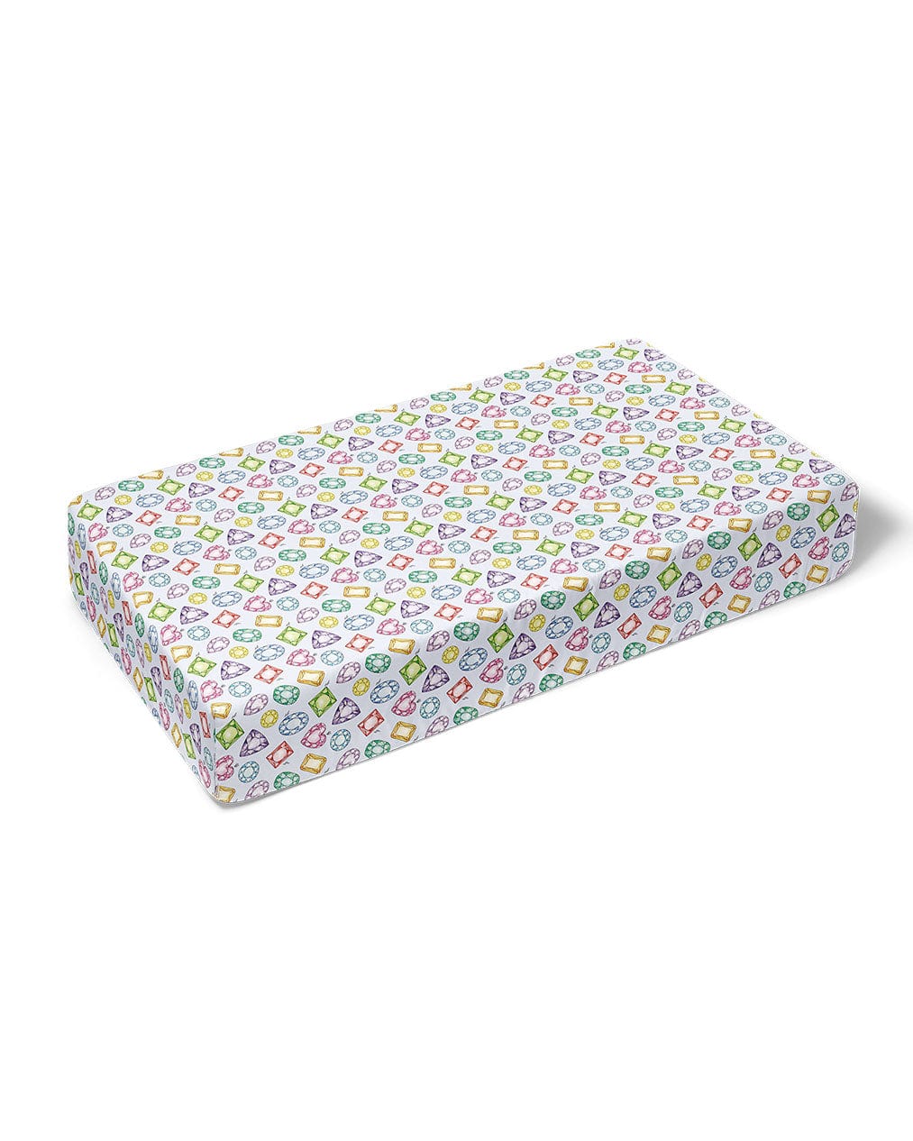 Sustainable Bamboo Rainbow Gems Crib Sheet