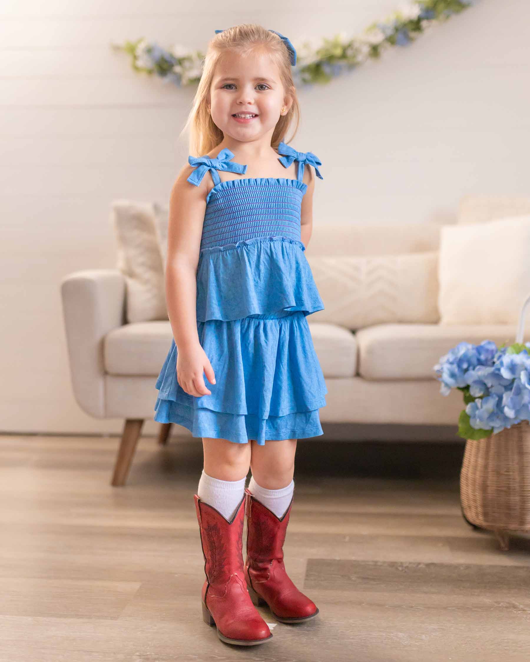 Denim Double Layer Skort