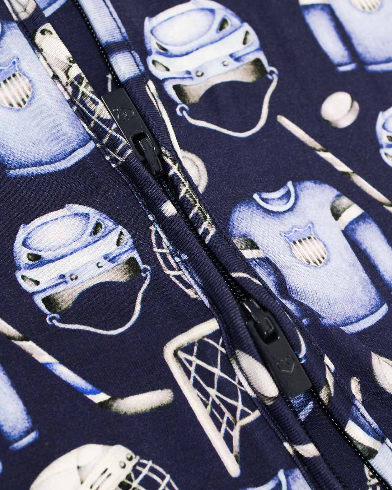 Hockey Zippered Footie