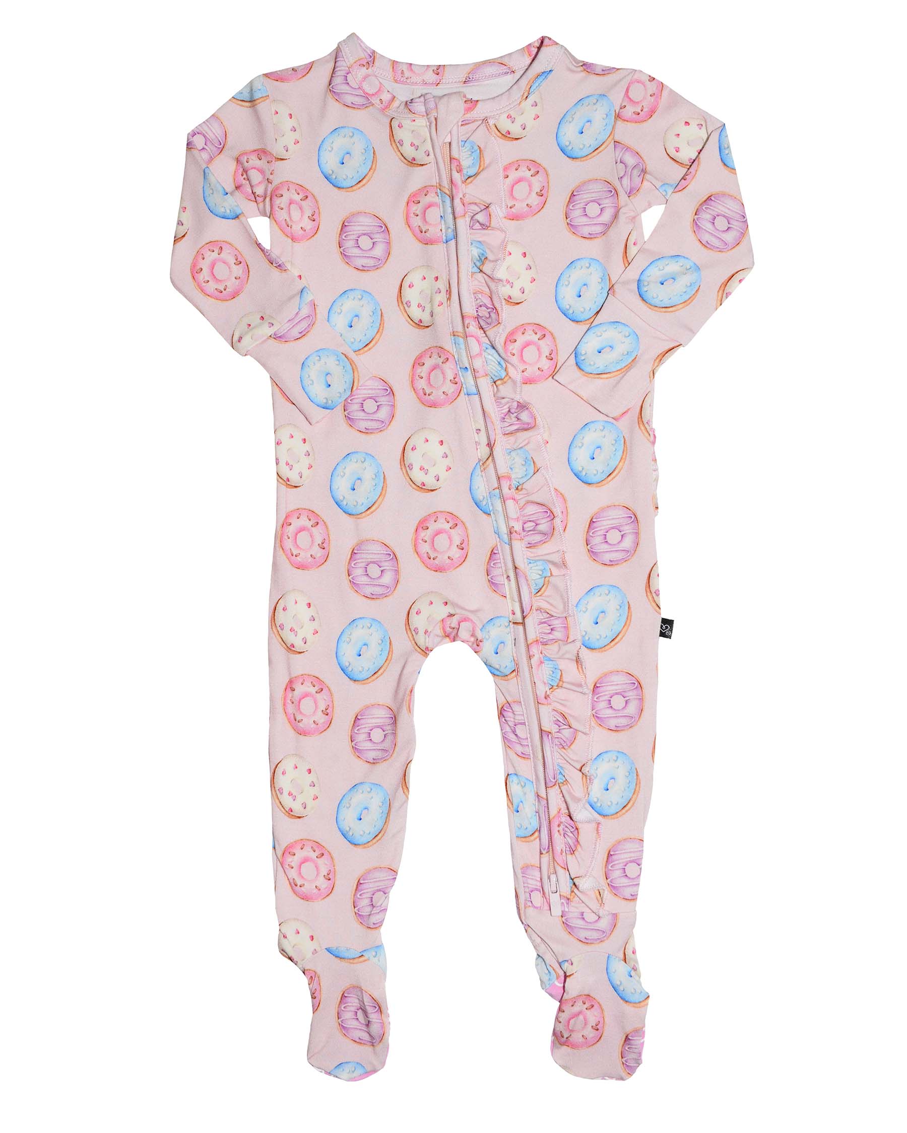 Lev baby Ruffled Zippered Footie