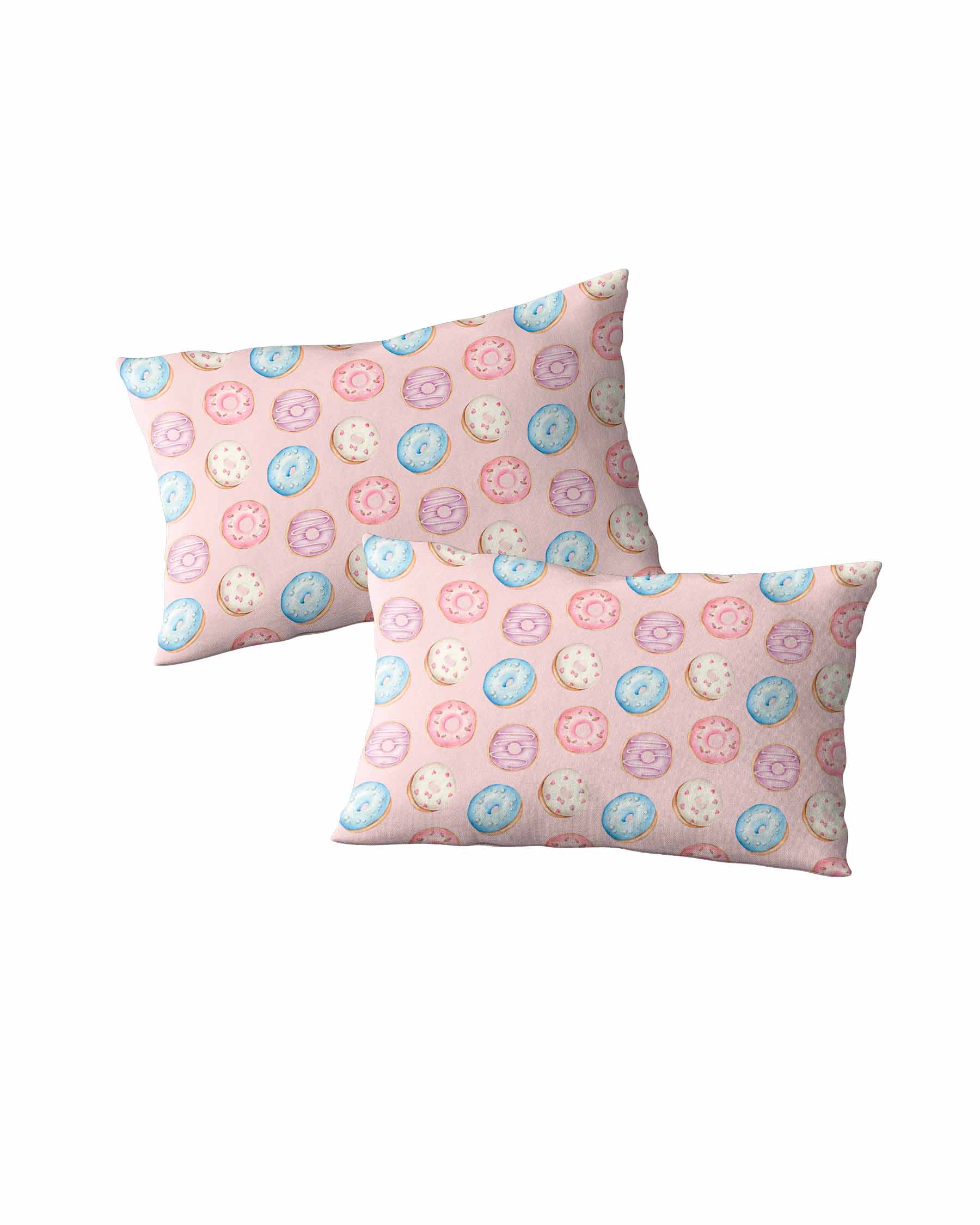 Sustainable Bamboo Donuts Pillowcases: Set of 2
