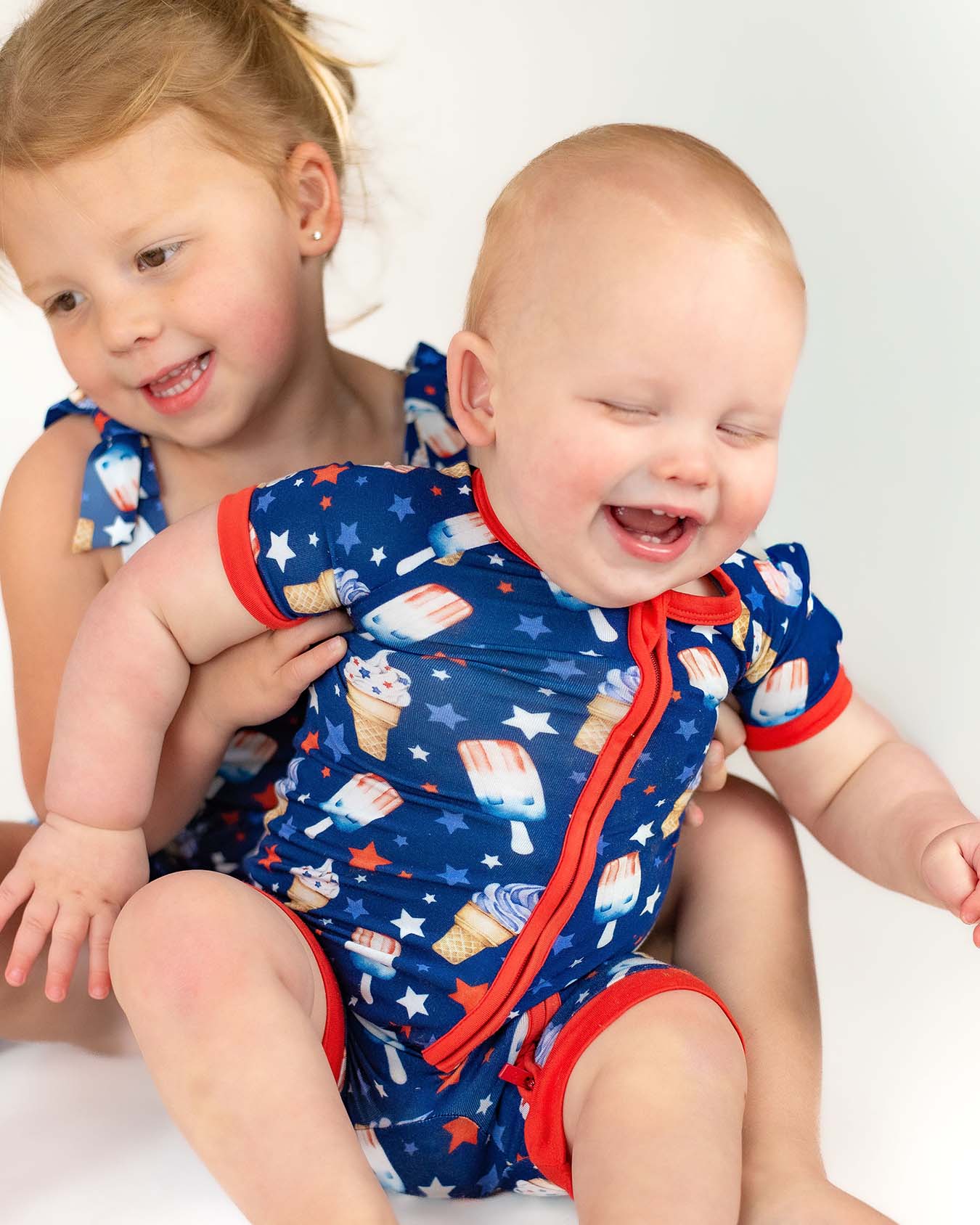 Franklin Shorts Zippered Romper
