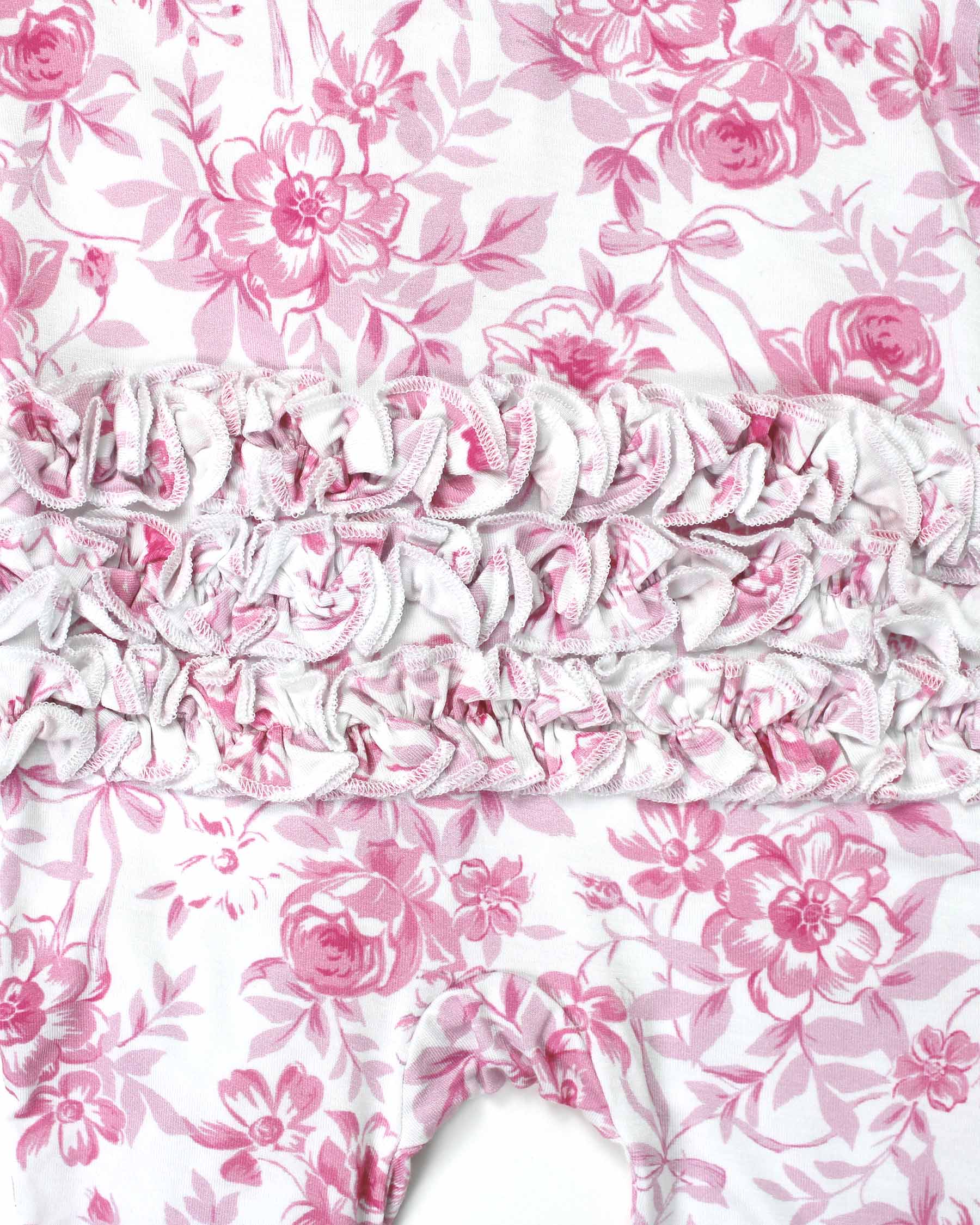 Evelyn Ruffled Zippered Footie