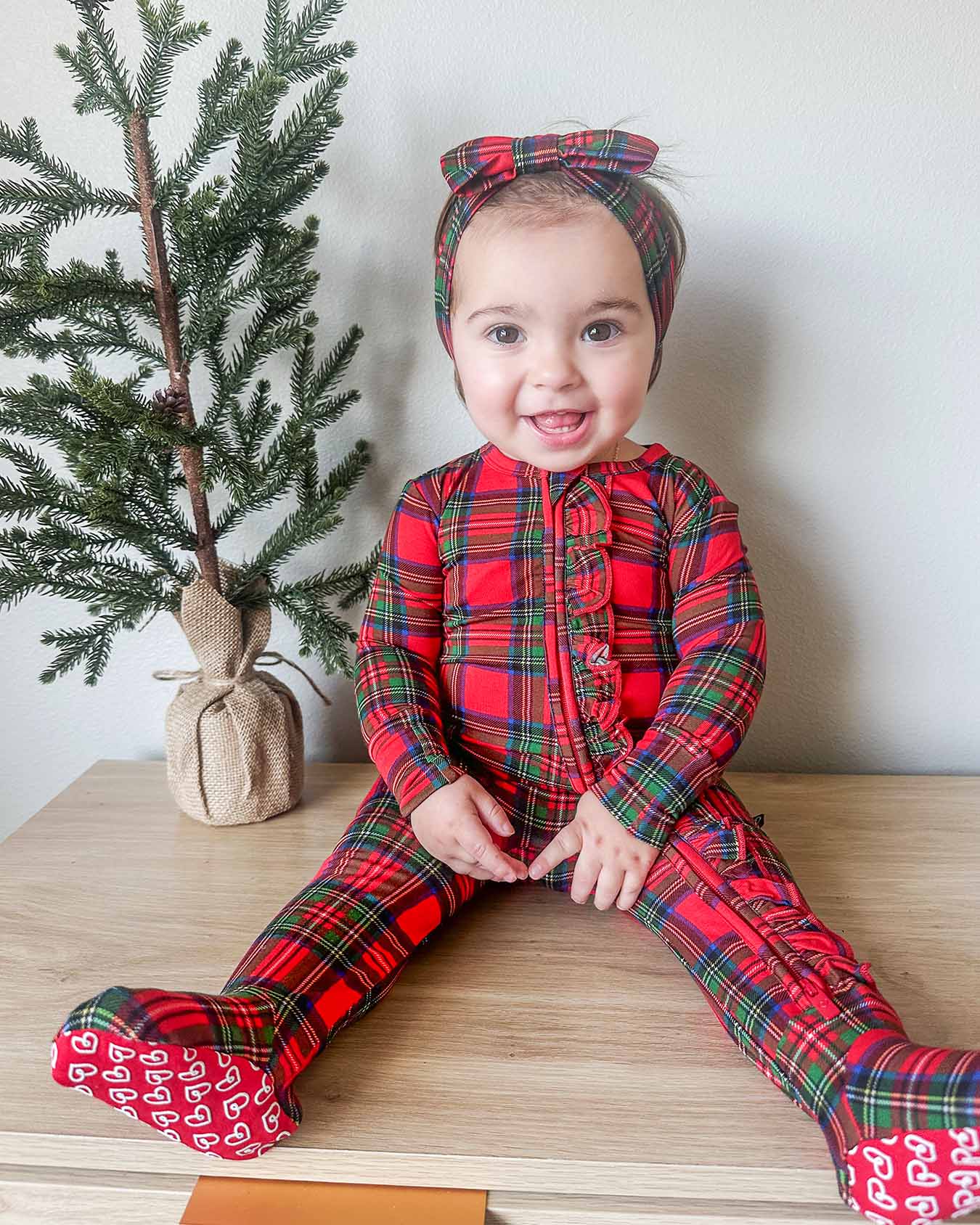 December Ruffled Footie