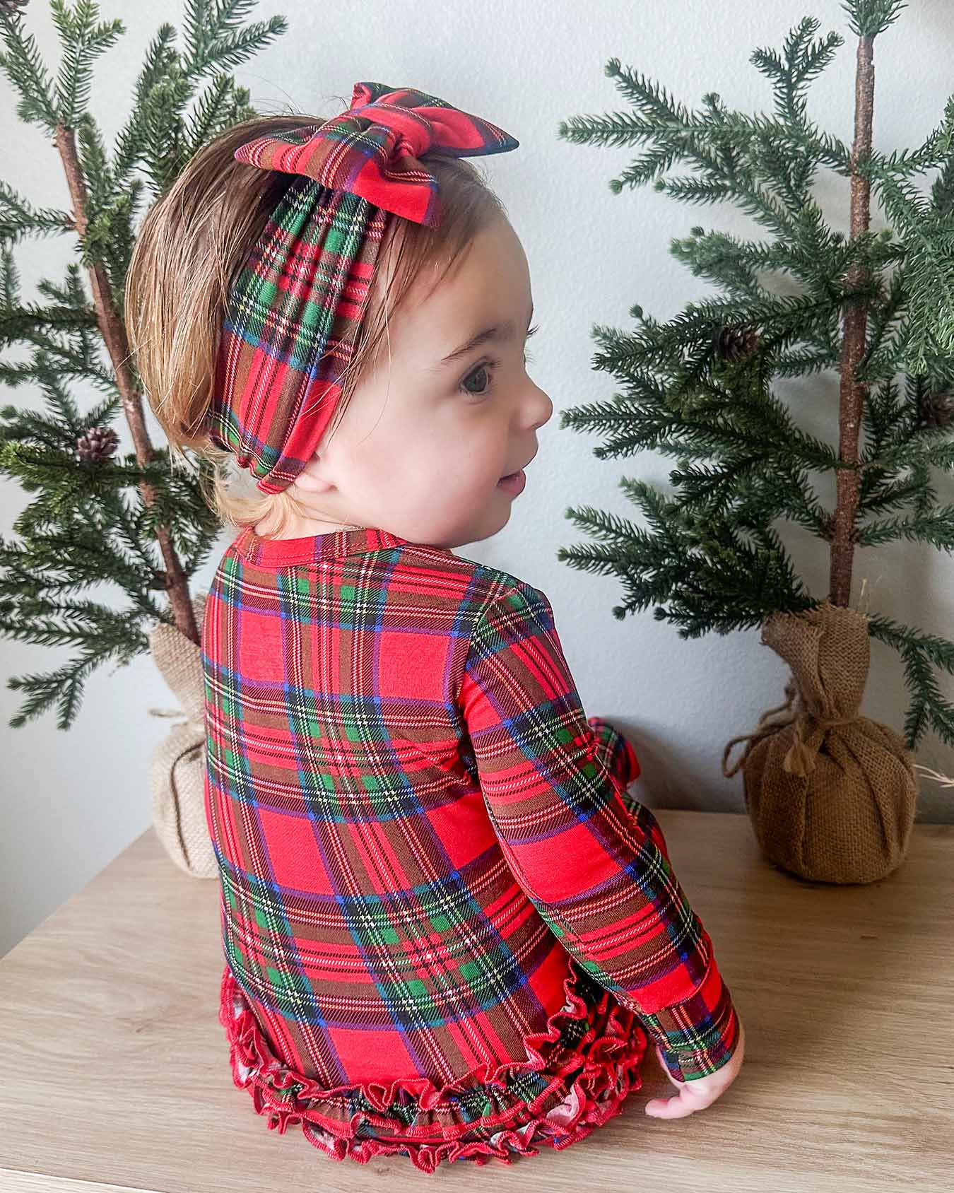 December Ruffled Footie