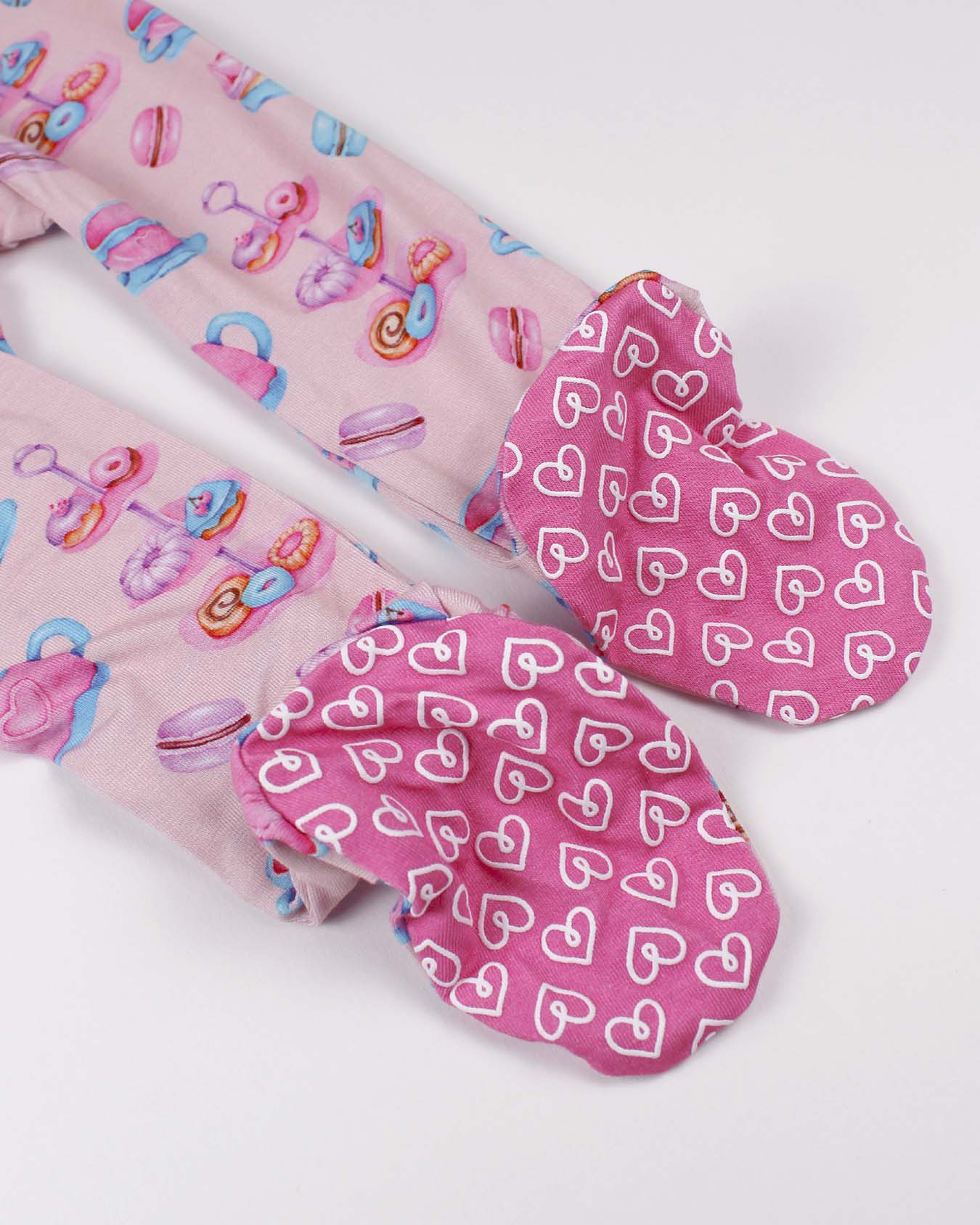 Camila Ruffled Zippered Footie