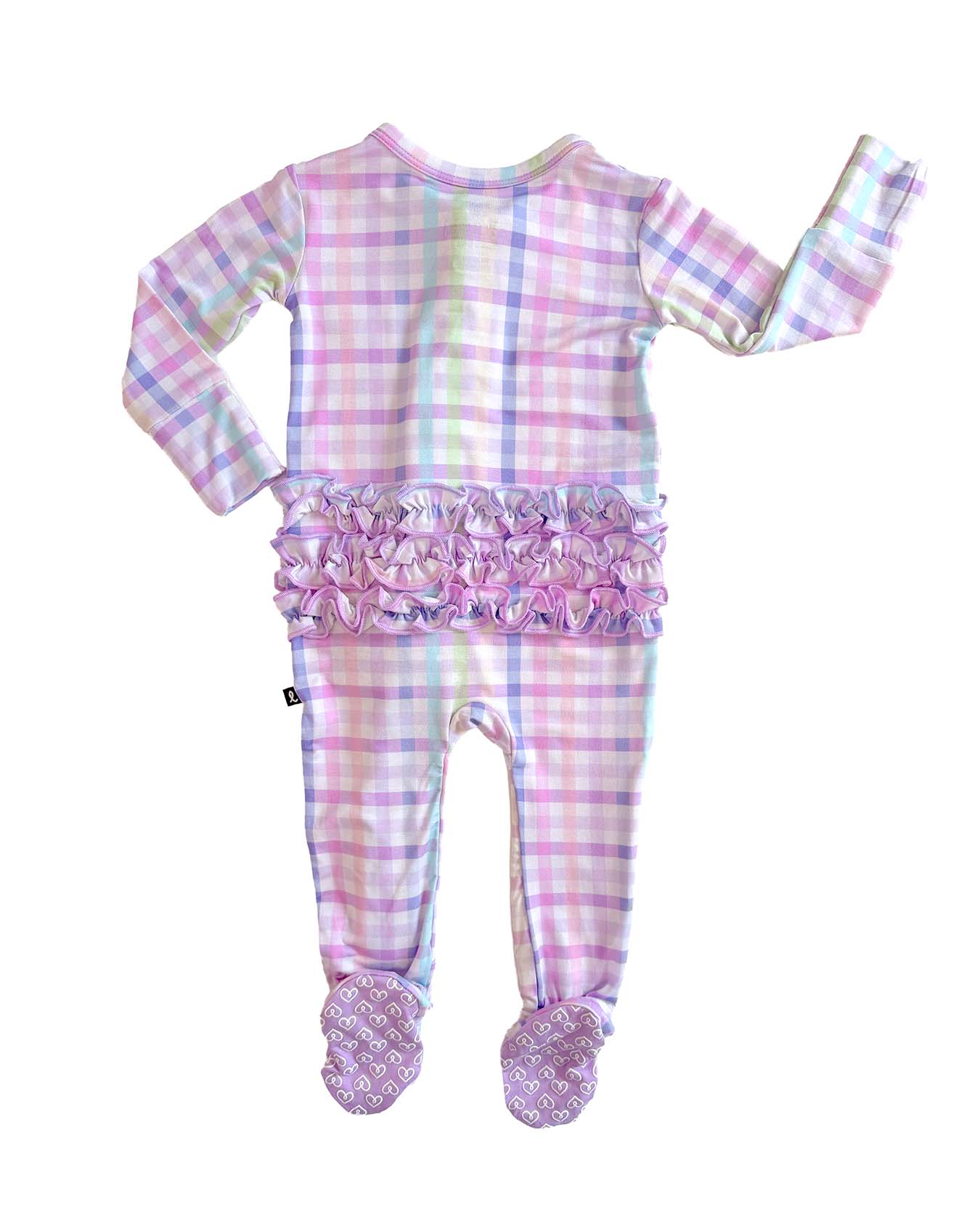 Emery Ruffled Zippered Footie