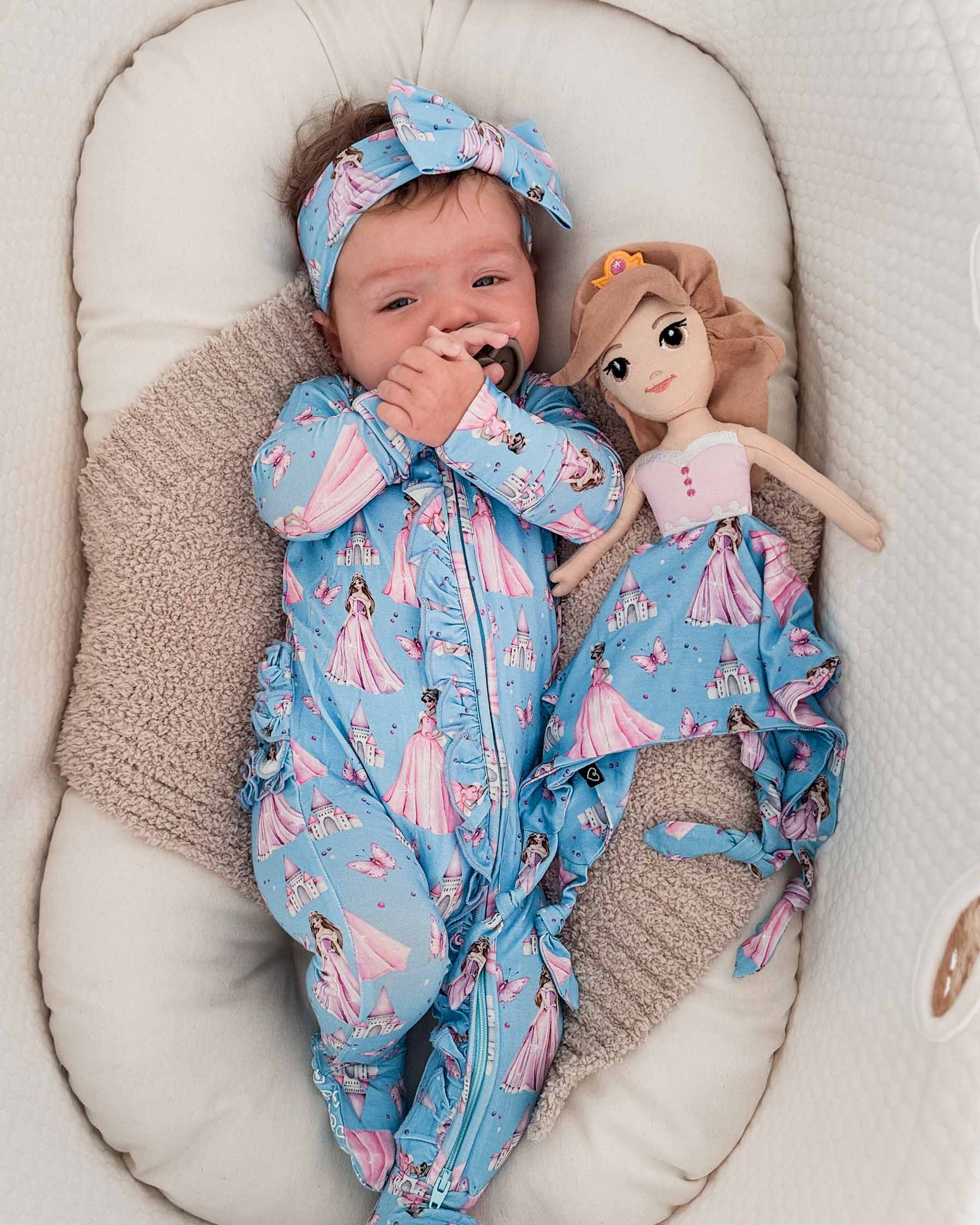 Kinsley Ruffled Zippered Footie