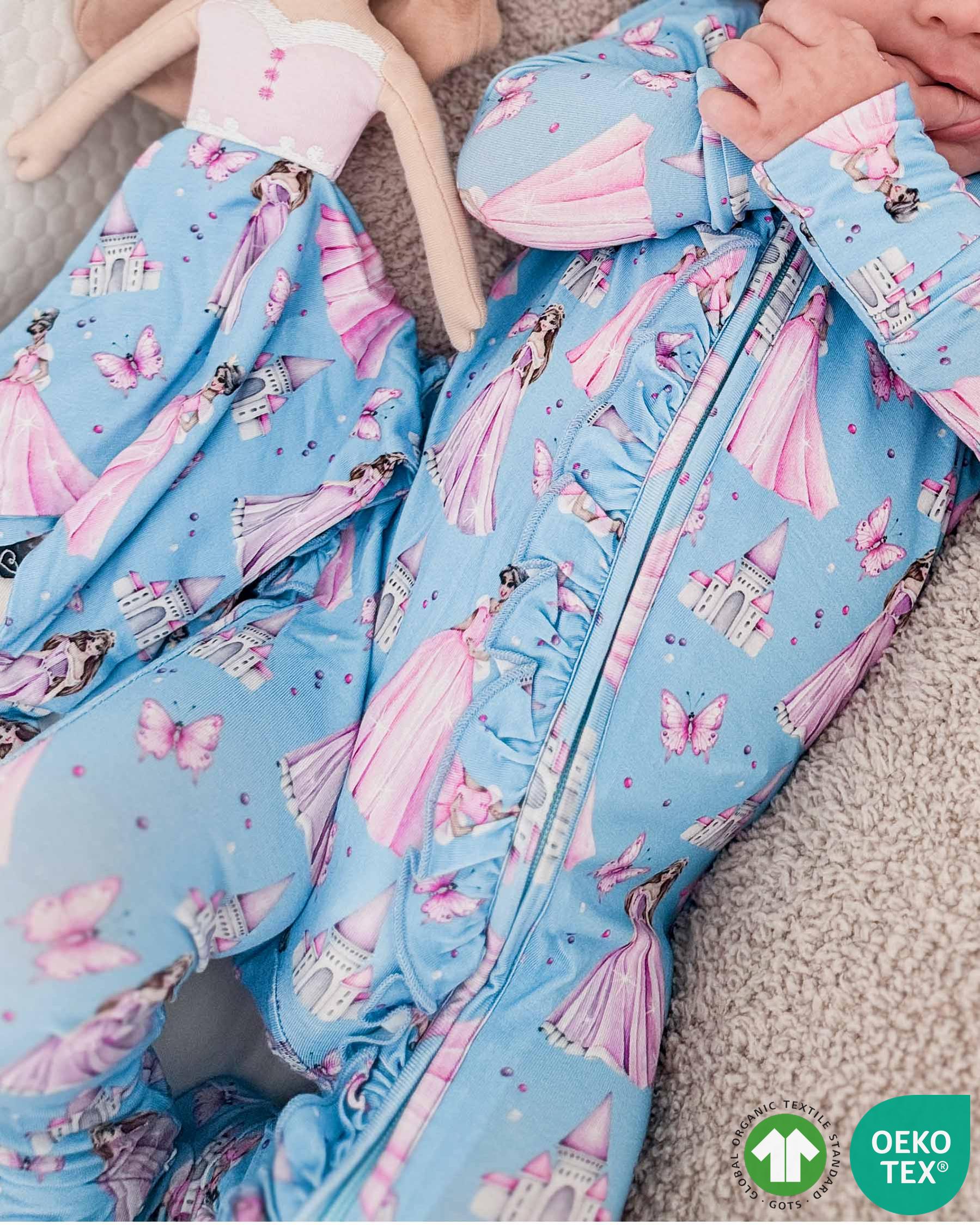 Kinsley Ruffled Zippered Footie