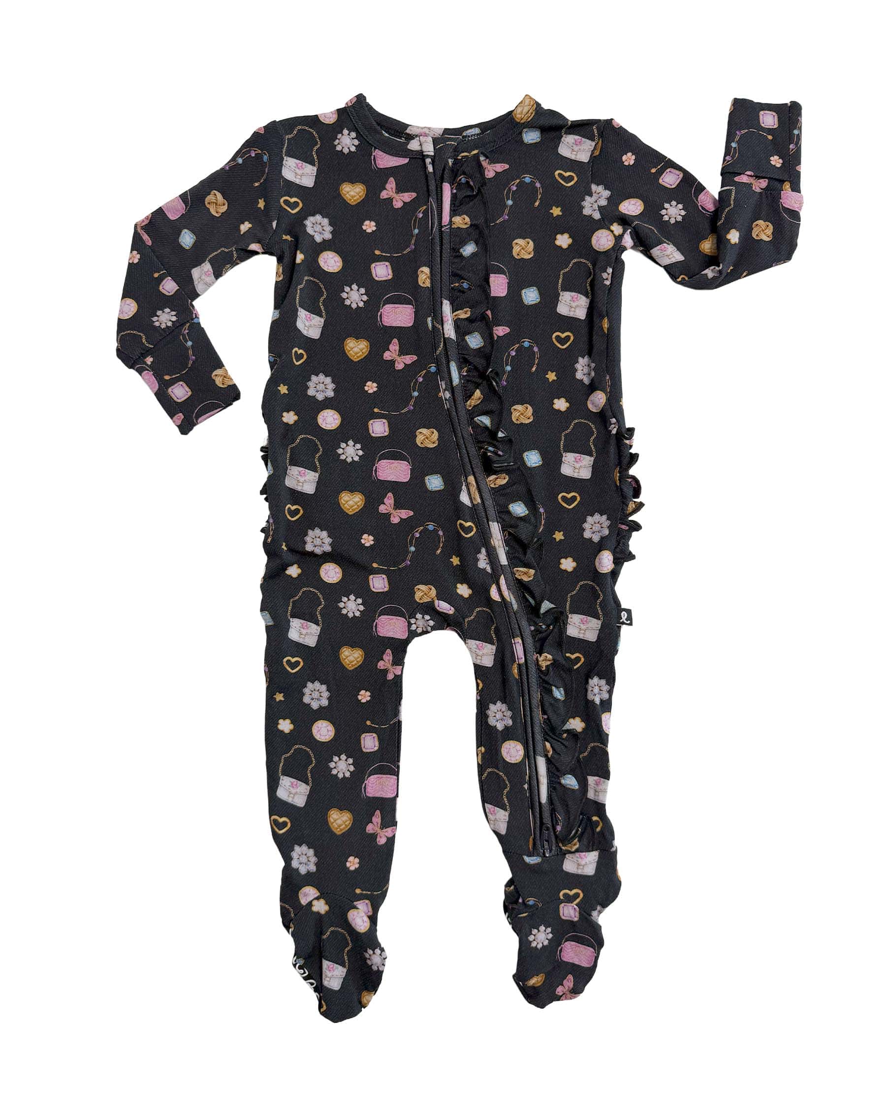 Shiloh Ruffled Zippered Footie