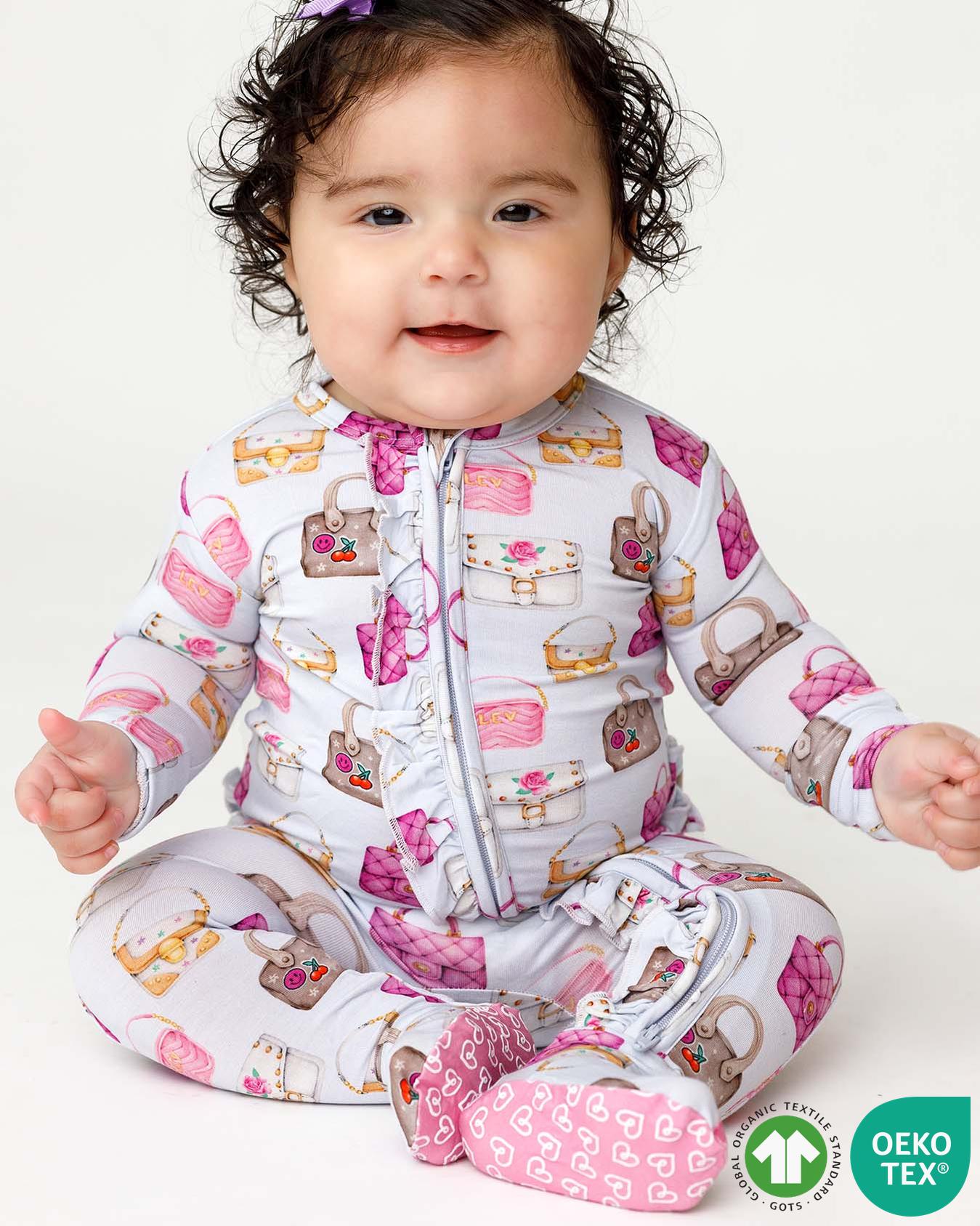 Jules Ruffled Zippered Footie