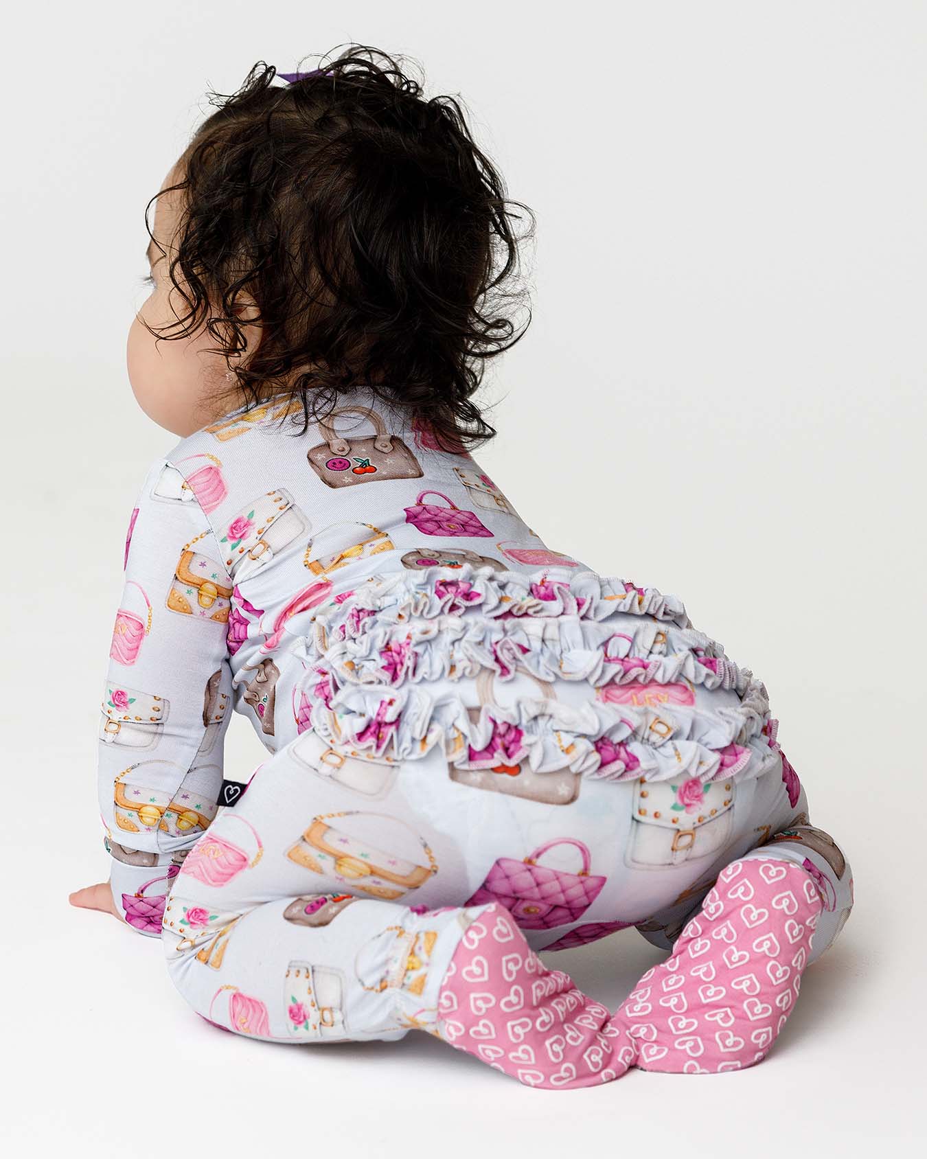 Jules Ruffled Zippered Footie