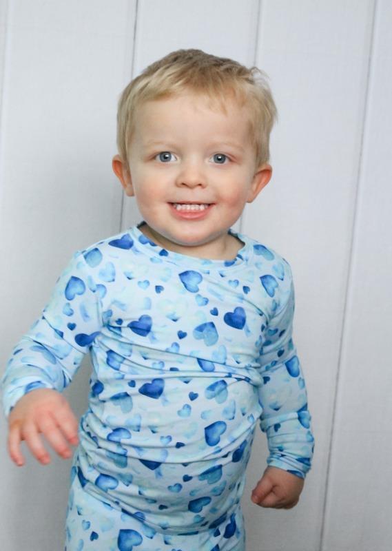 Customer photo: boy in blue pajamas