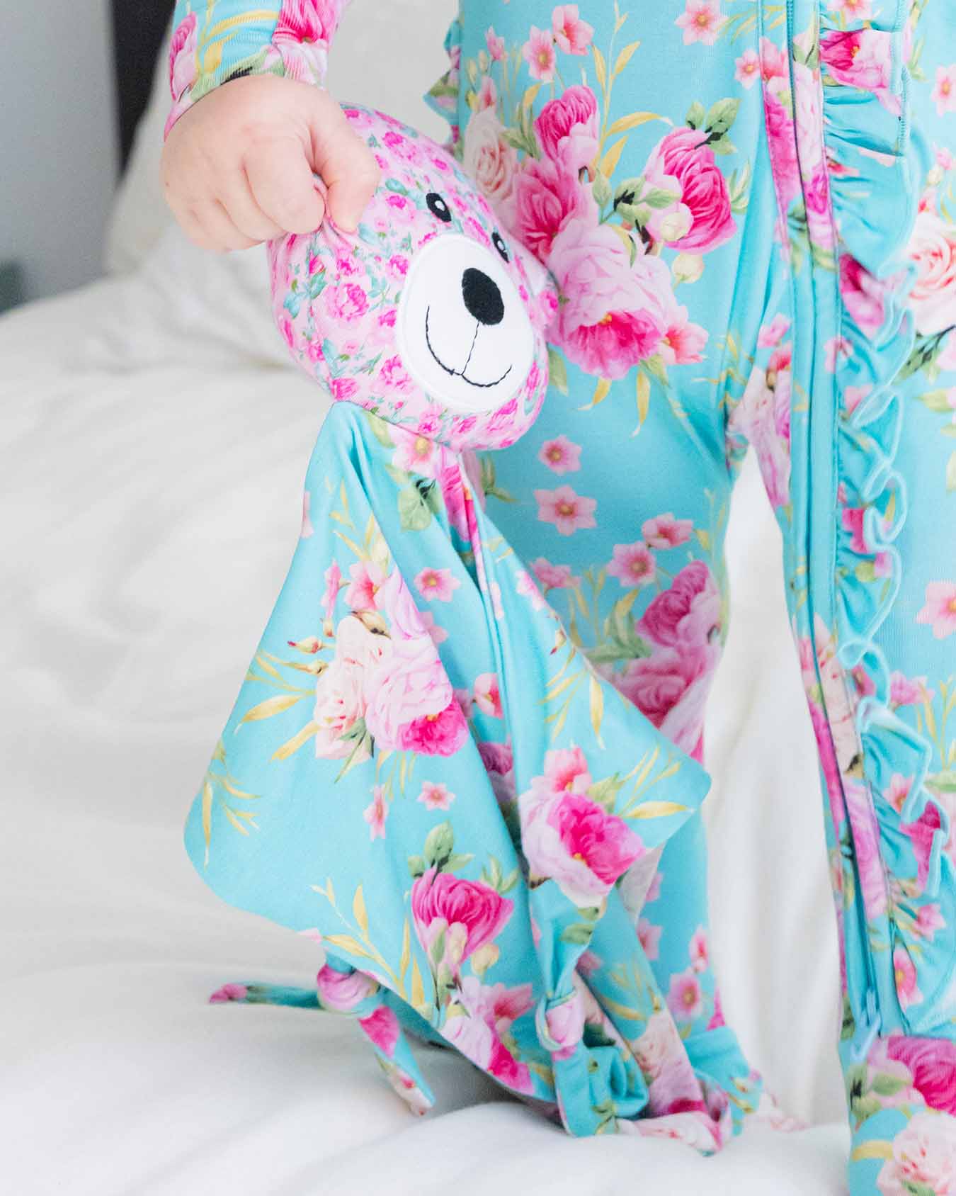Alana Ruffled Zippered Footie